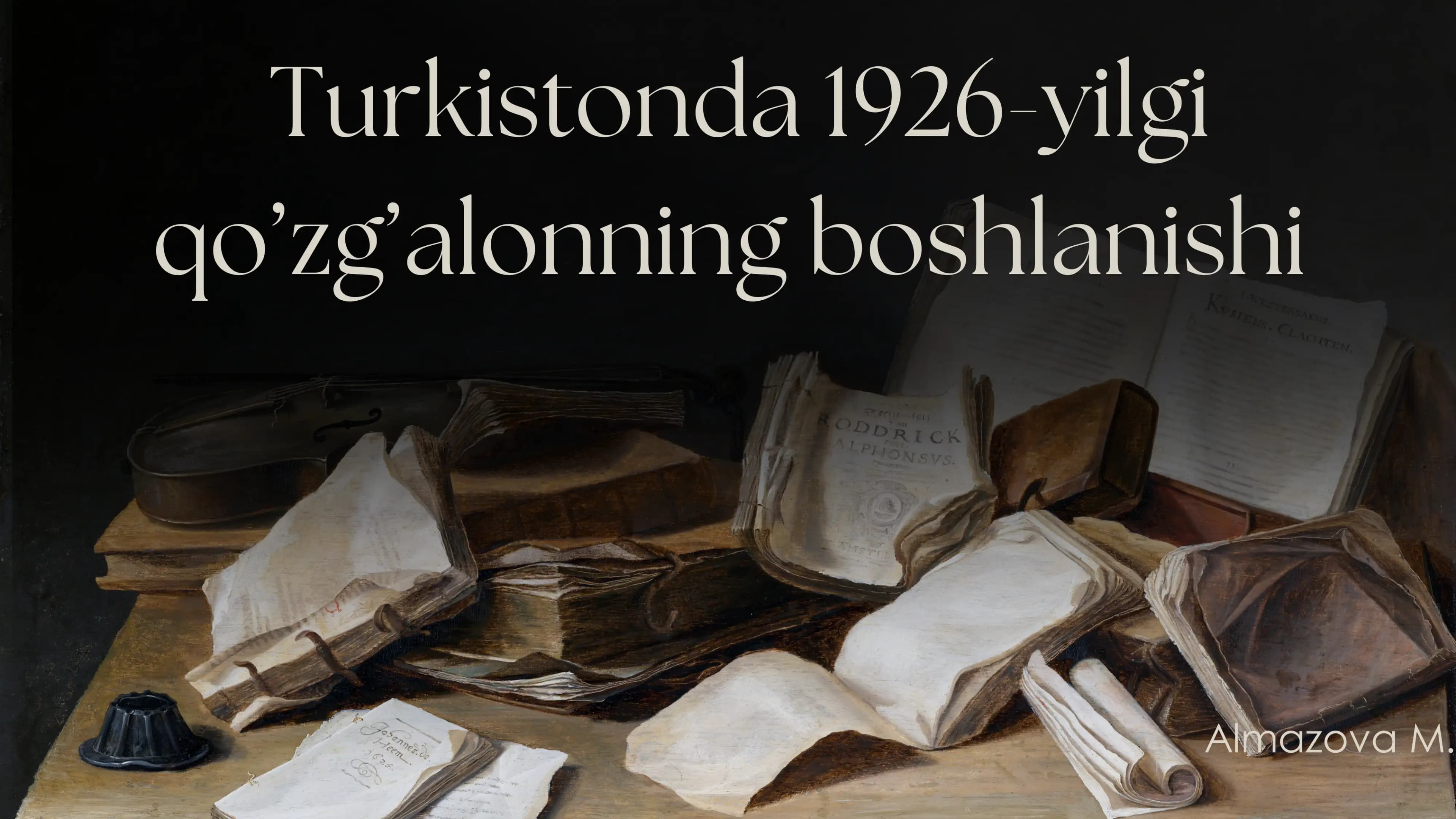 Turkistonda 1926-yilgi qo’zg’alonning boshlanishi