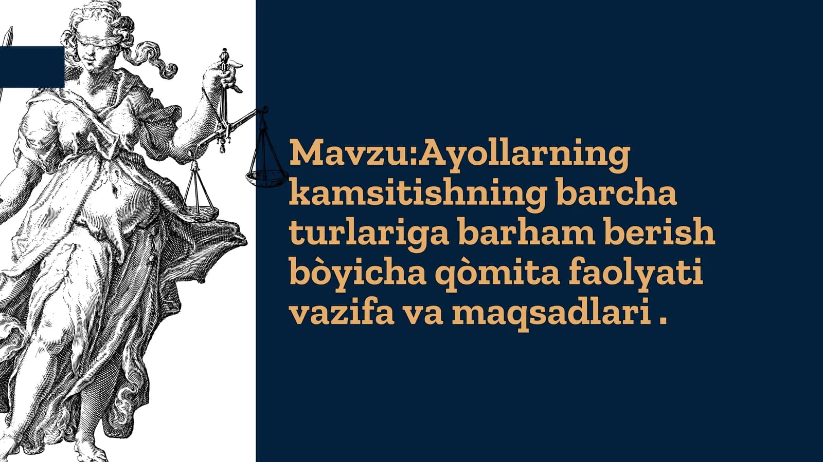 Ayollarni kamsitishning barcha turlariga barham berish