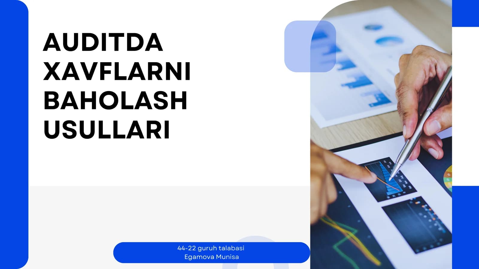 Auditorlarning vazifalari va javobgarligi