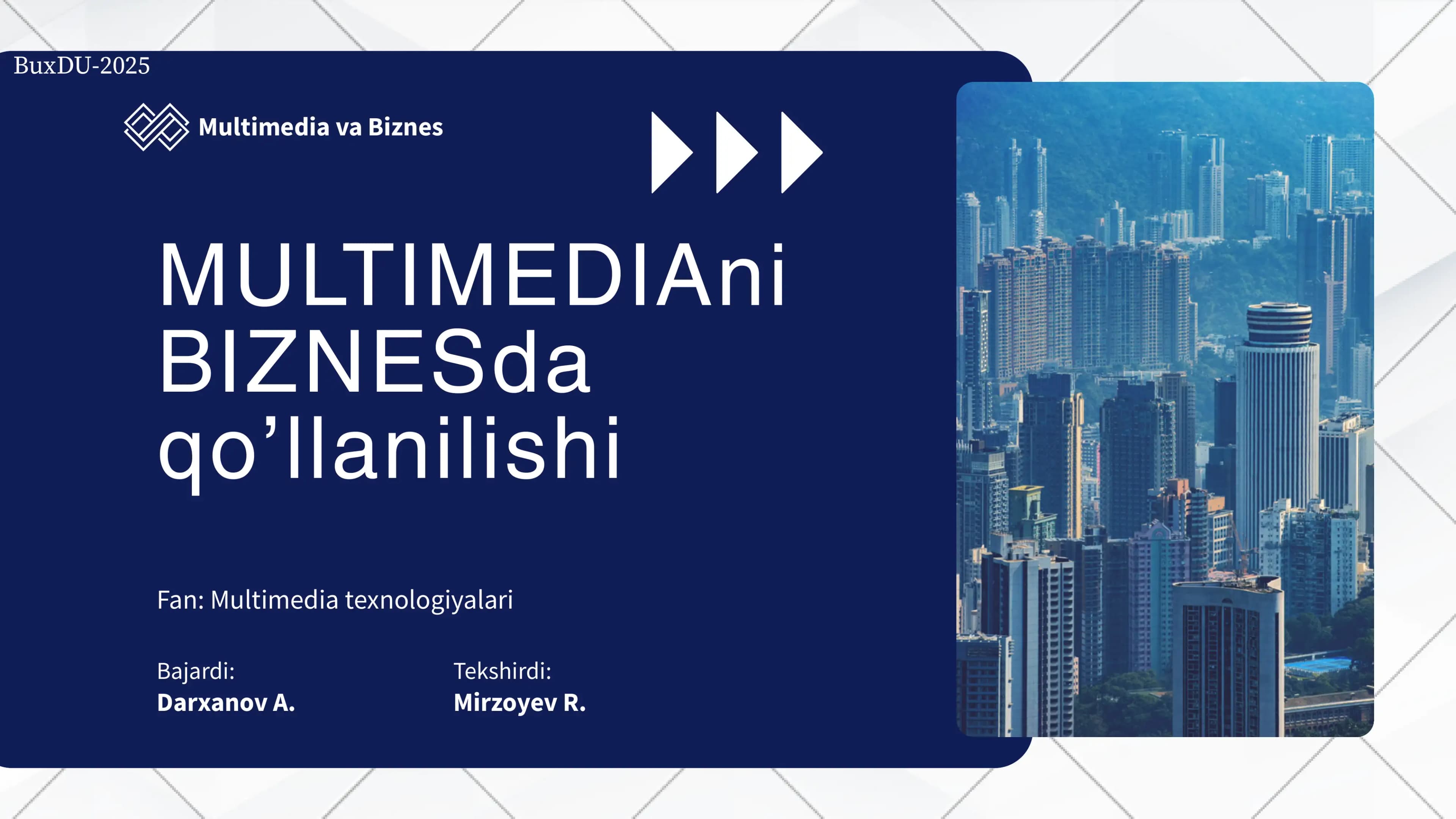 Multimedia va biznes, multimedianing biznesda qoʻllanilishi