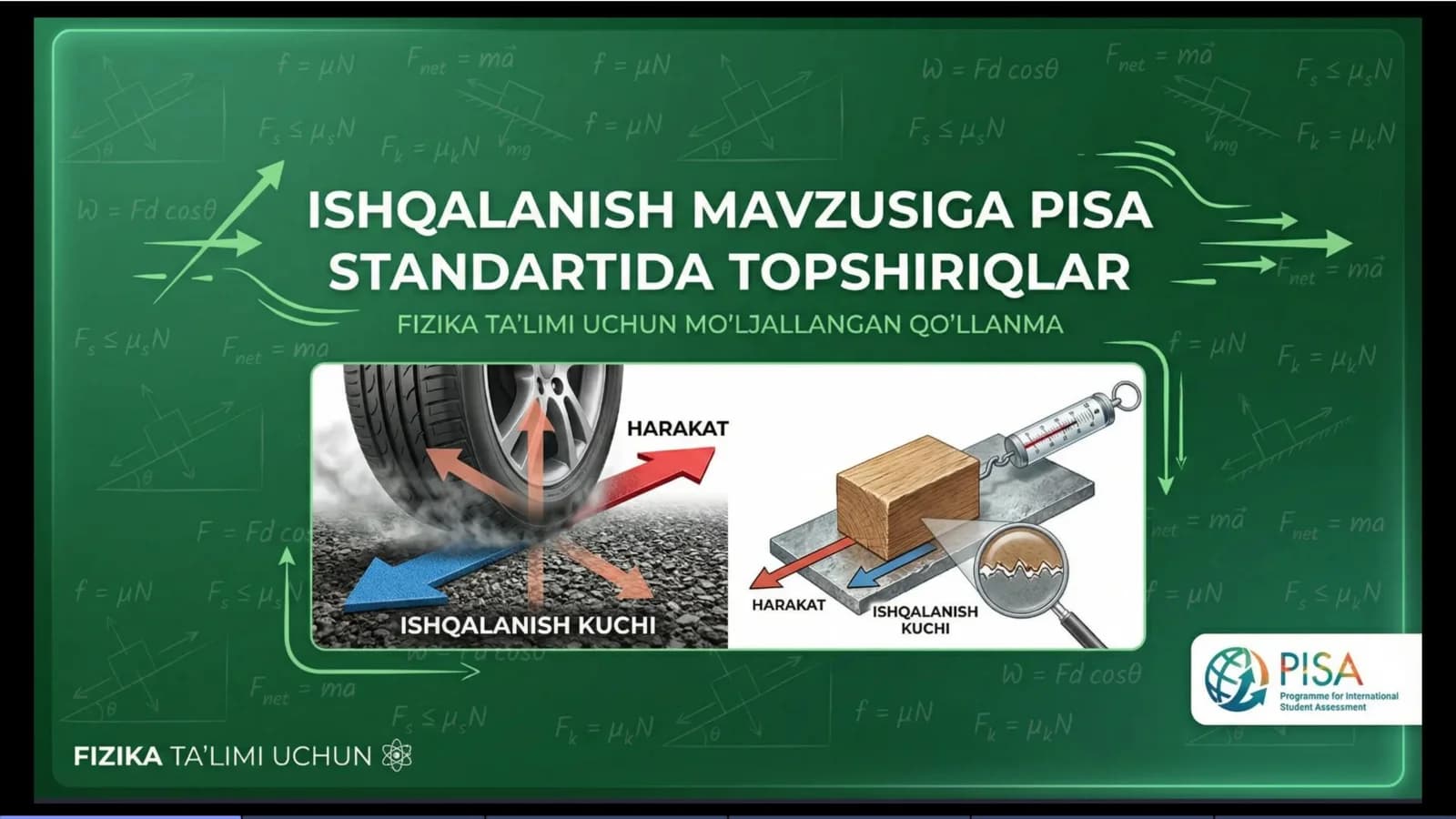 fizika pisa topshiriqlari