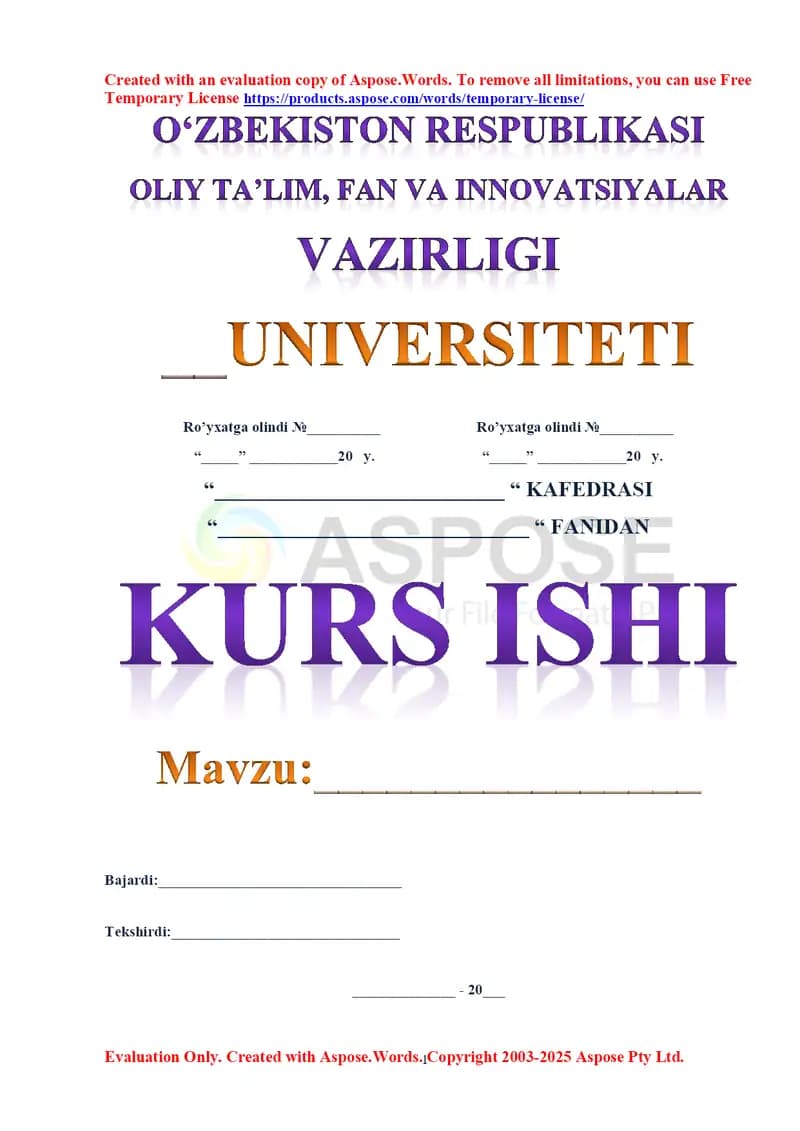 Boshlang‘ich sinflarda ona tilini o‘rgatish kurs ishi