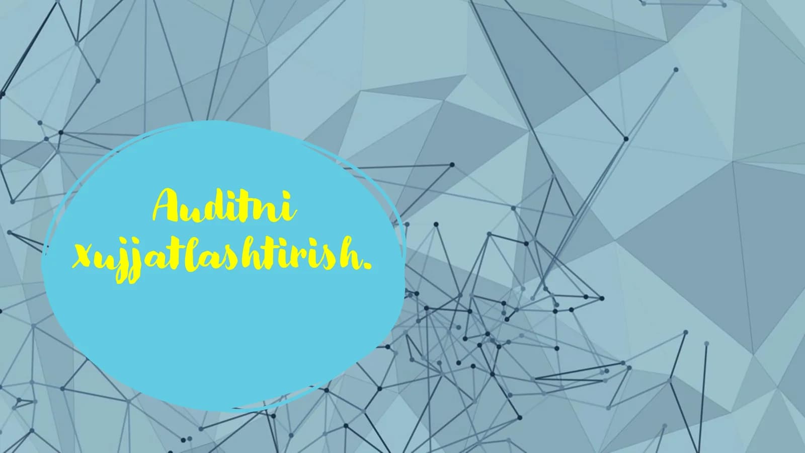 Auditni hujjatlashtirish