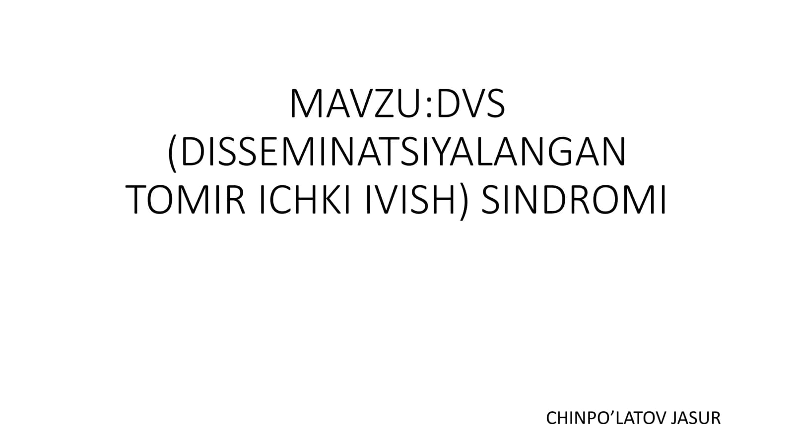 DVS sindromi