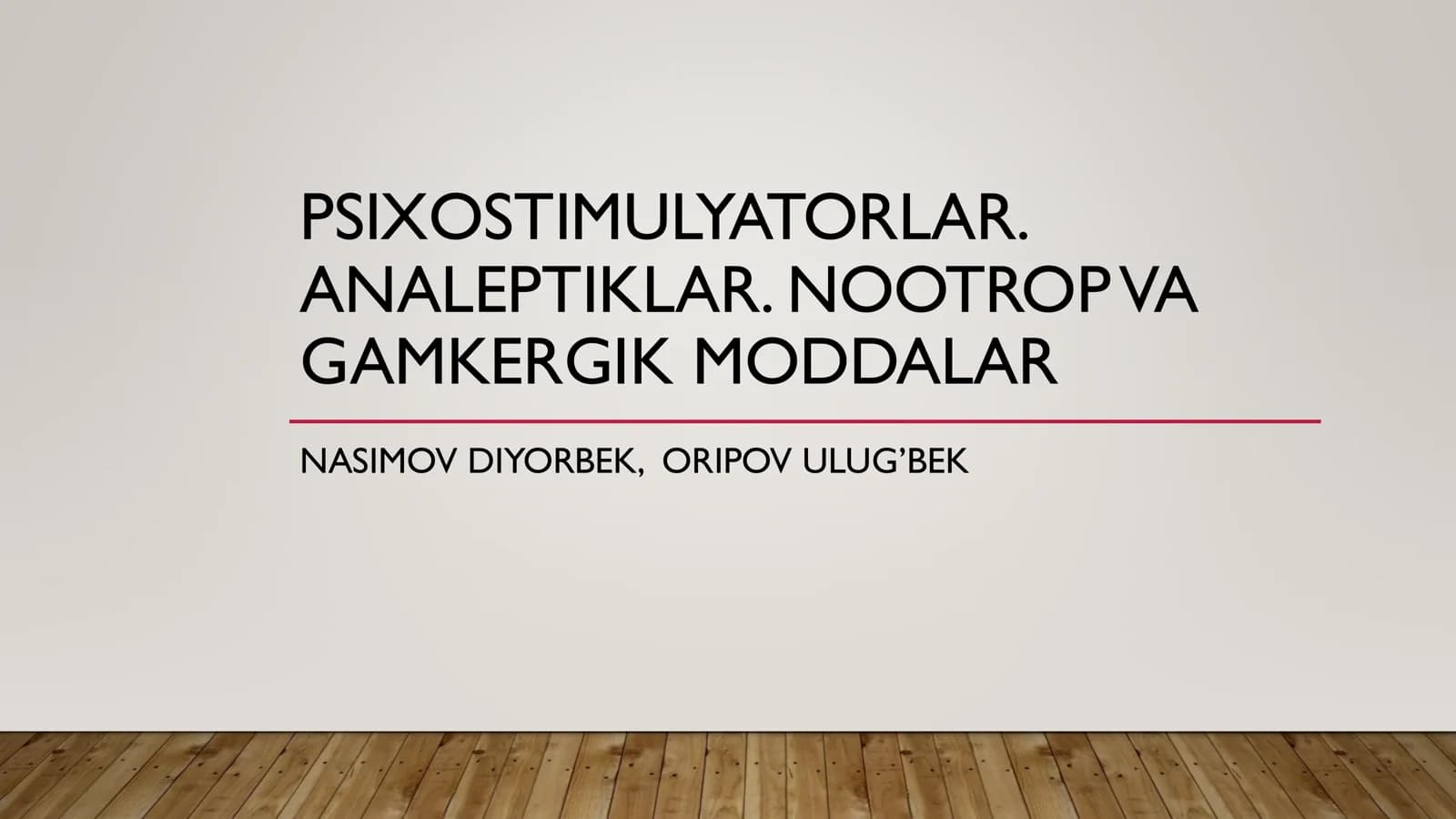 PSIXOSTIMULYATORLAR