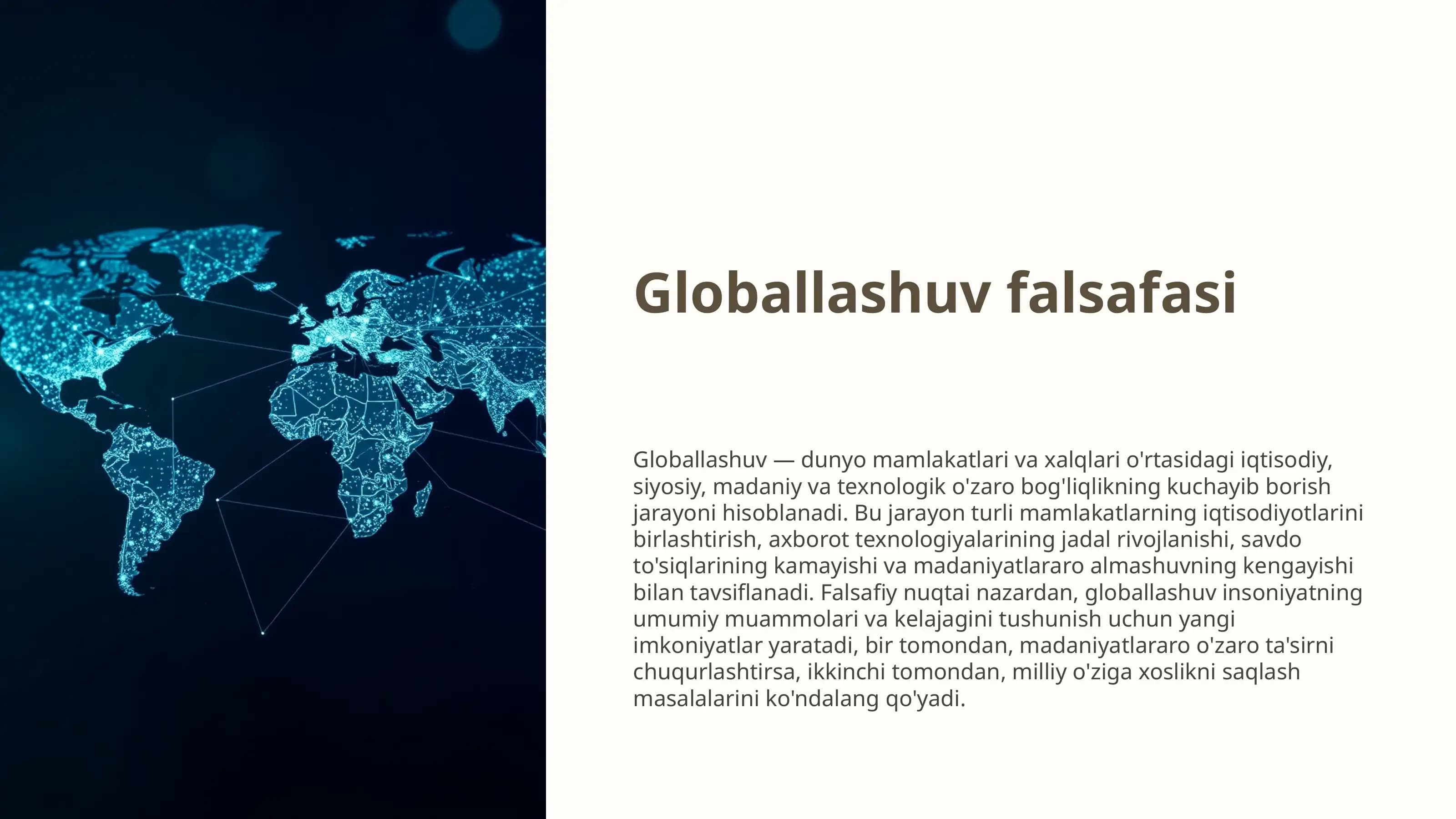 Globallashuv falsafasi