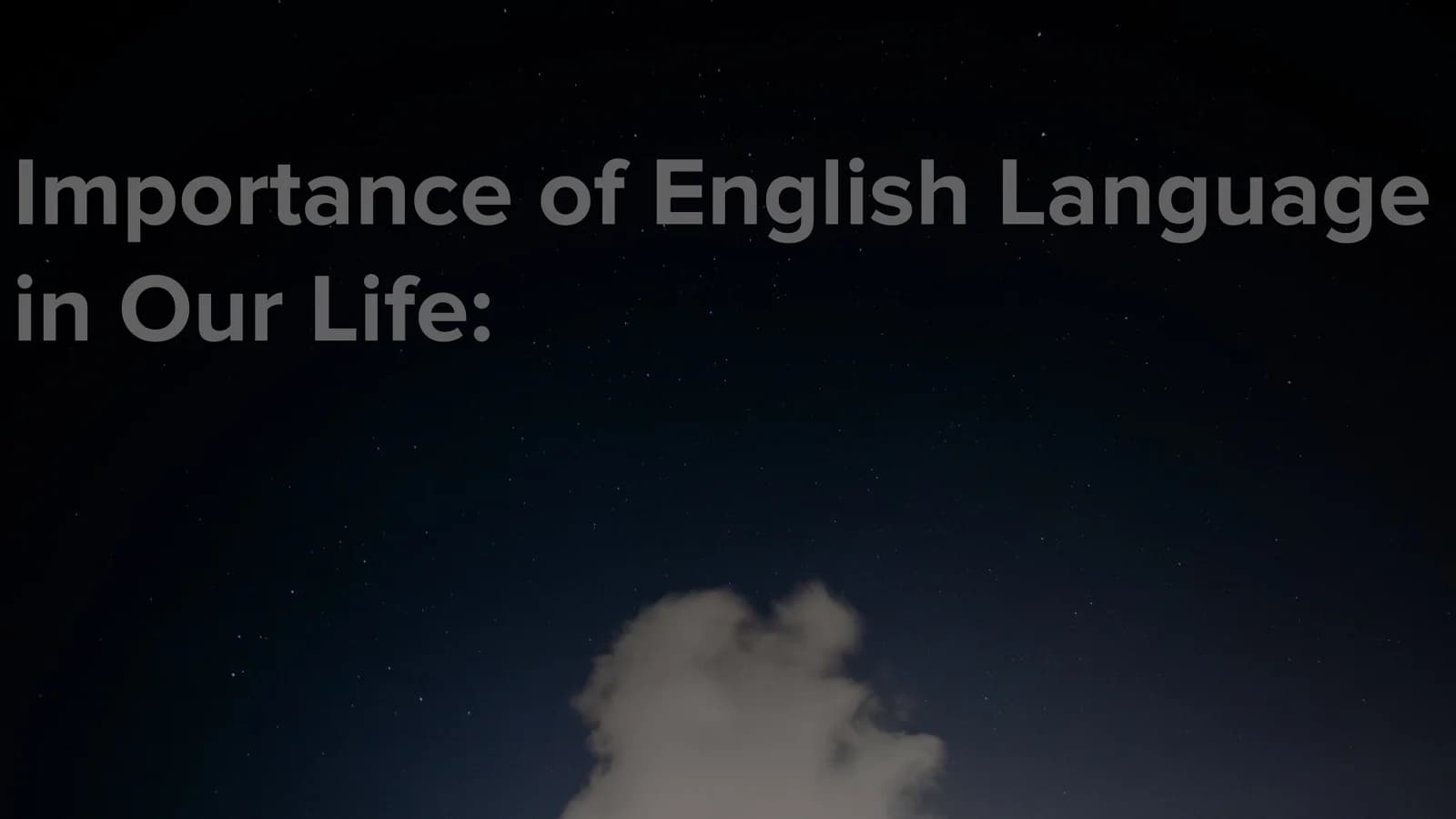 Importance of English Language in Our Life