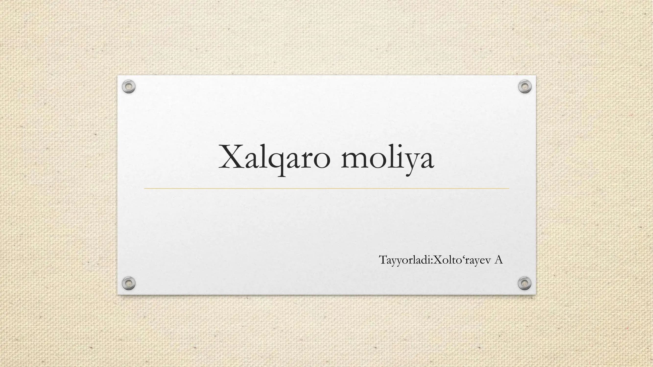 Xalqaro valyuta fondi