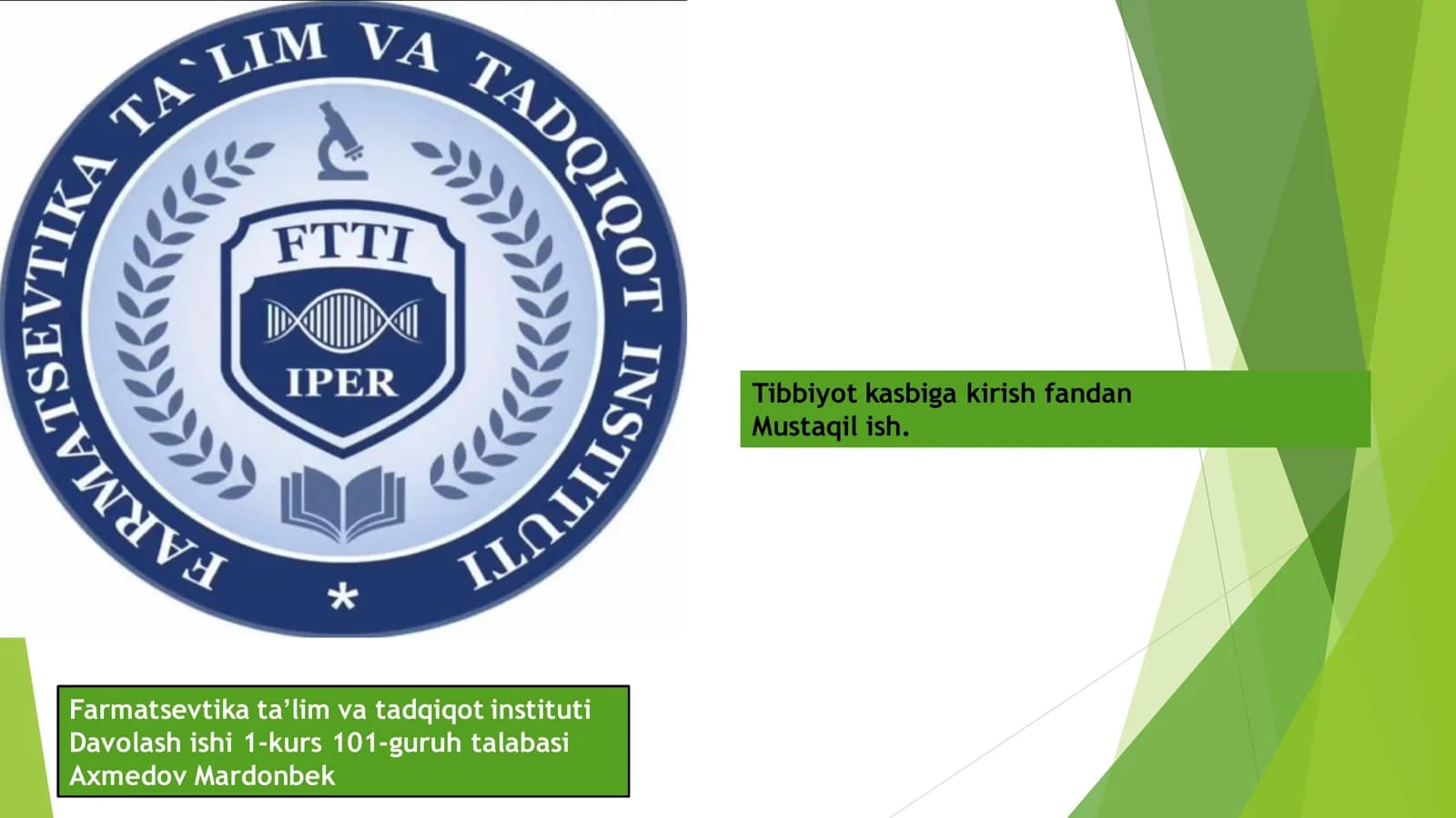 Farmatsevtika ta'lim va tadqiqot instituti