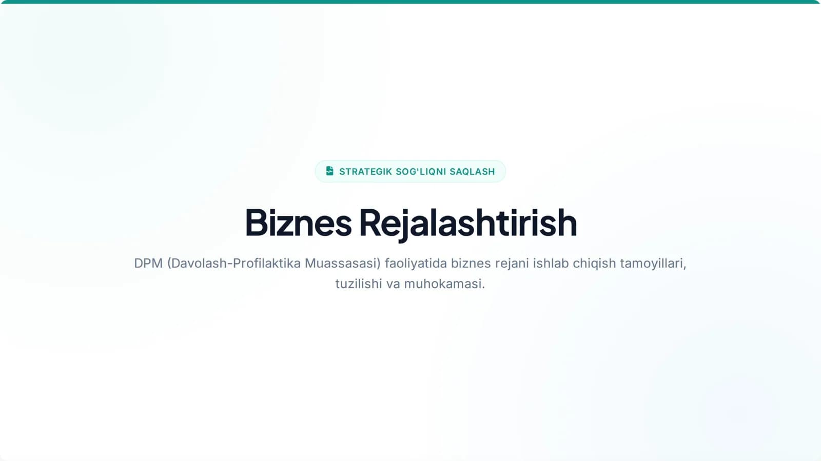 DPM biznes reja tuzish