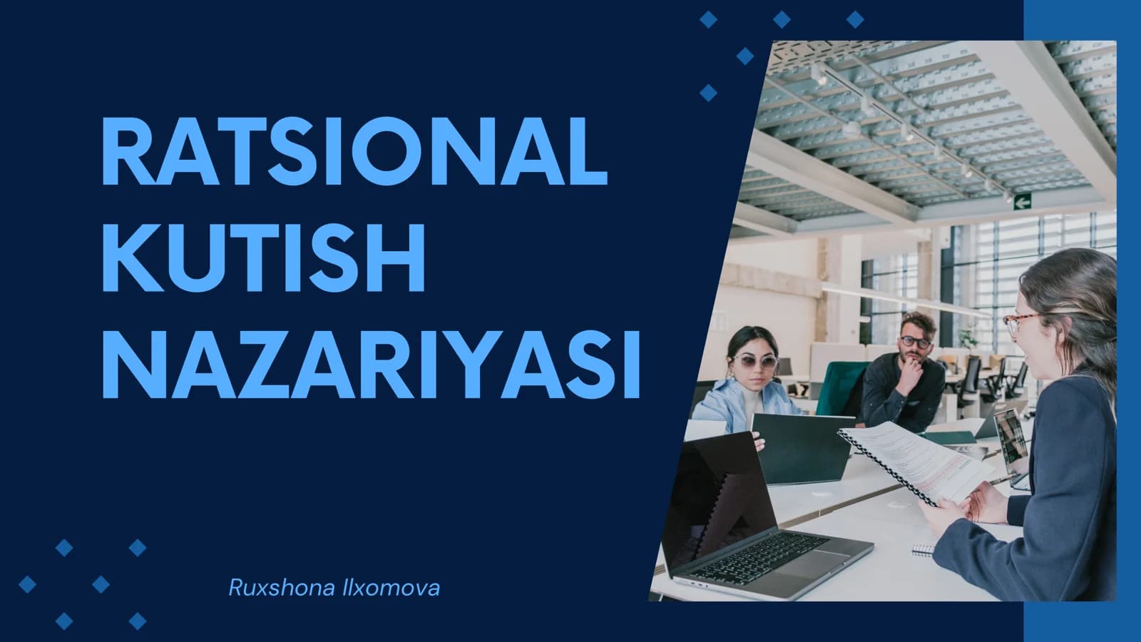 Ratsional kutish nazariyasi (Rational Expectations Theory)