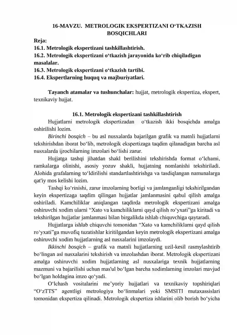 Meyrologik ekspertiza o'tkazish bosqichlari