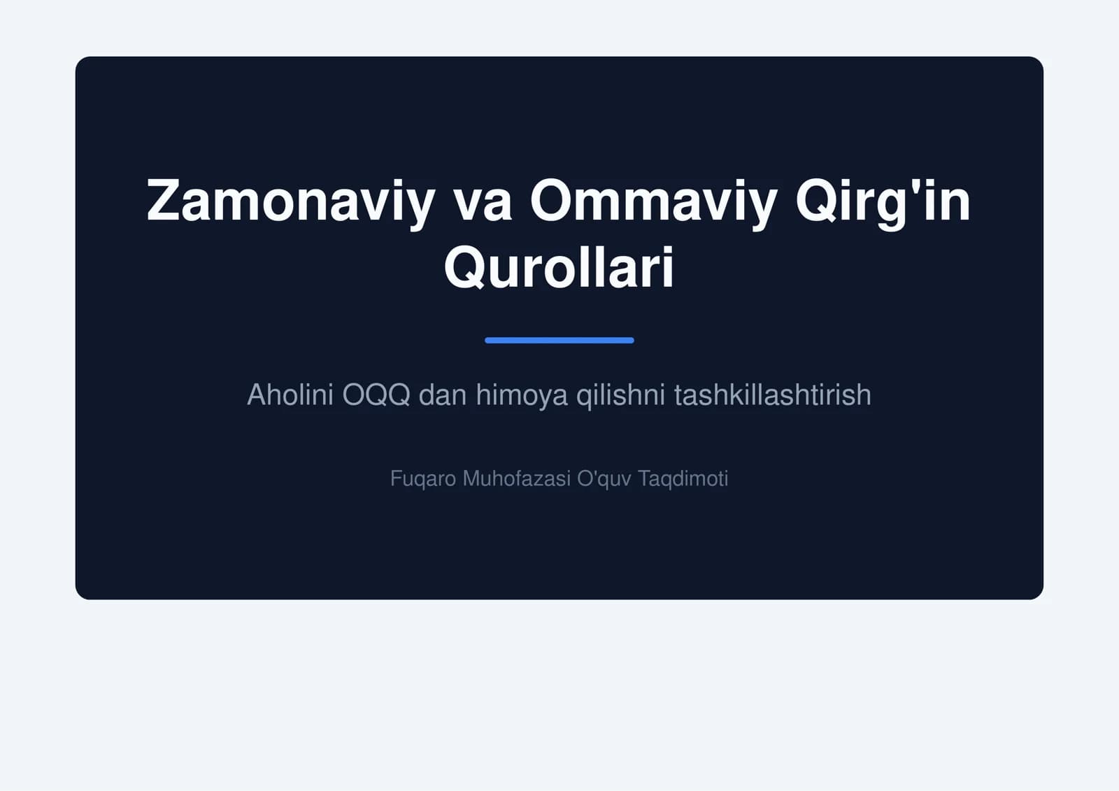 Zamonaviy va ommaviy qizgʻin qurollari
