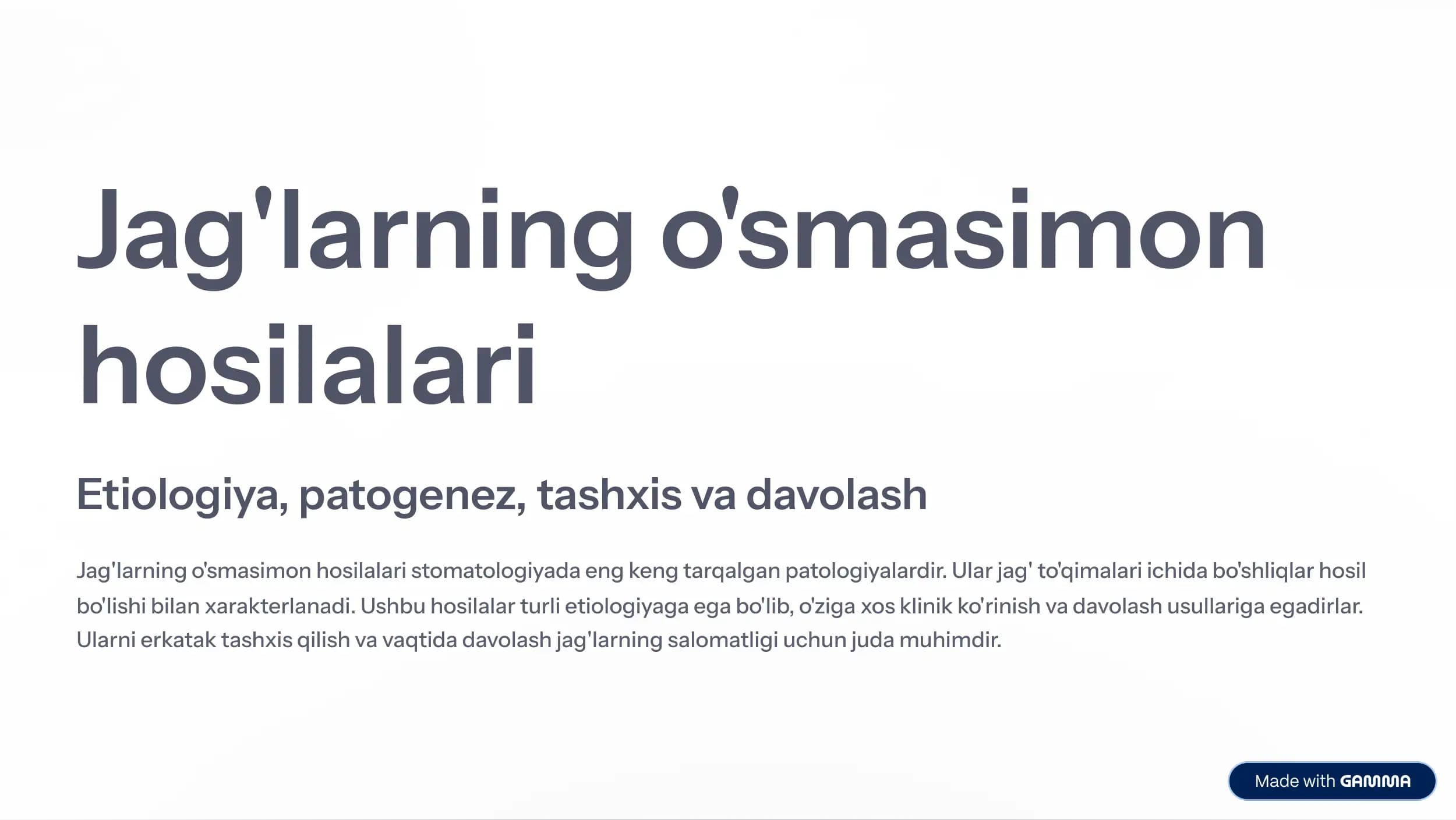 Jag'larning o'smasimon hosilalari