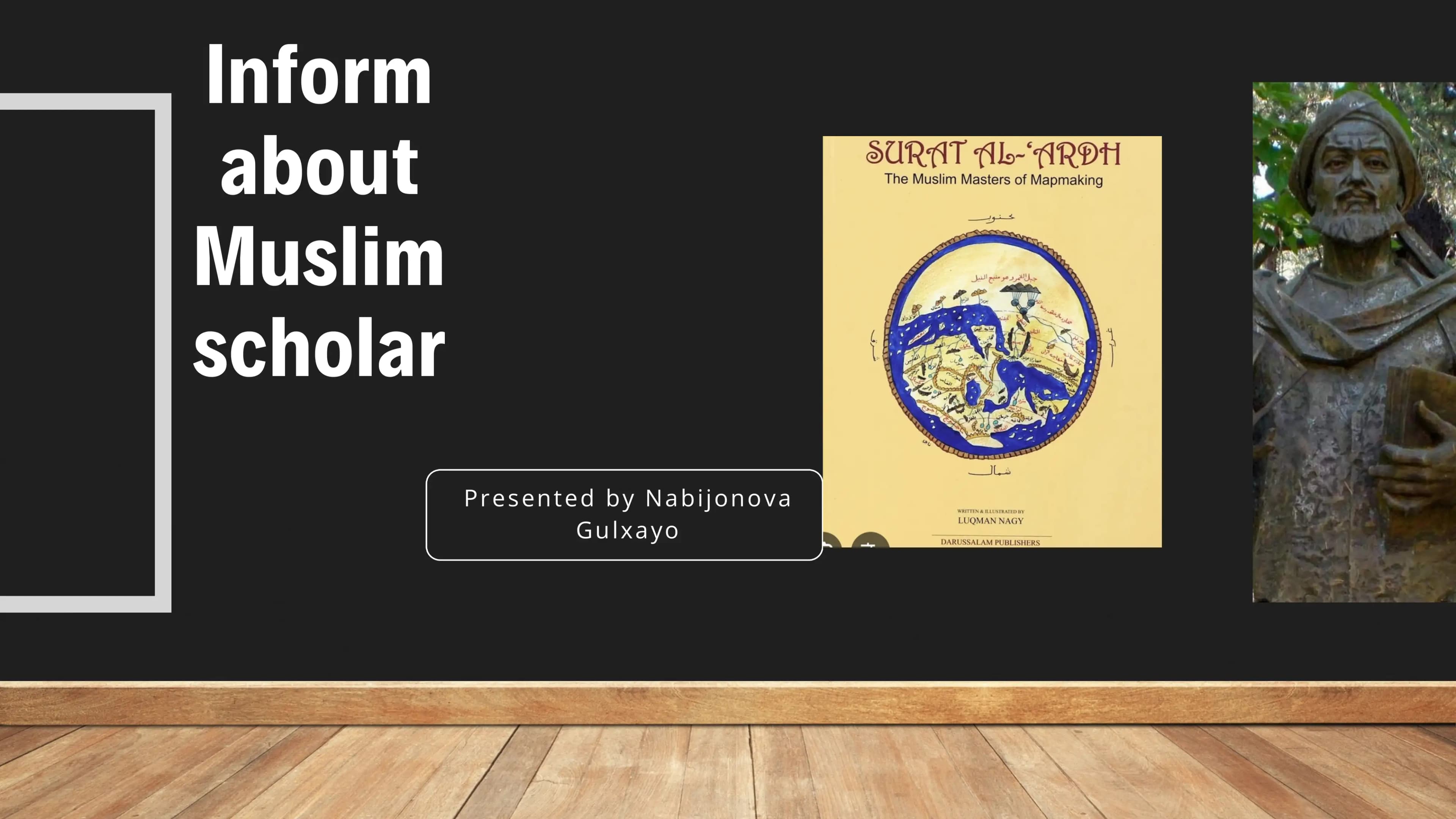 Presentation about Muslim scholar