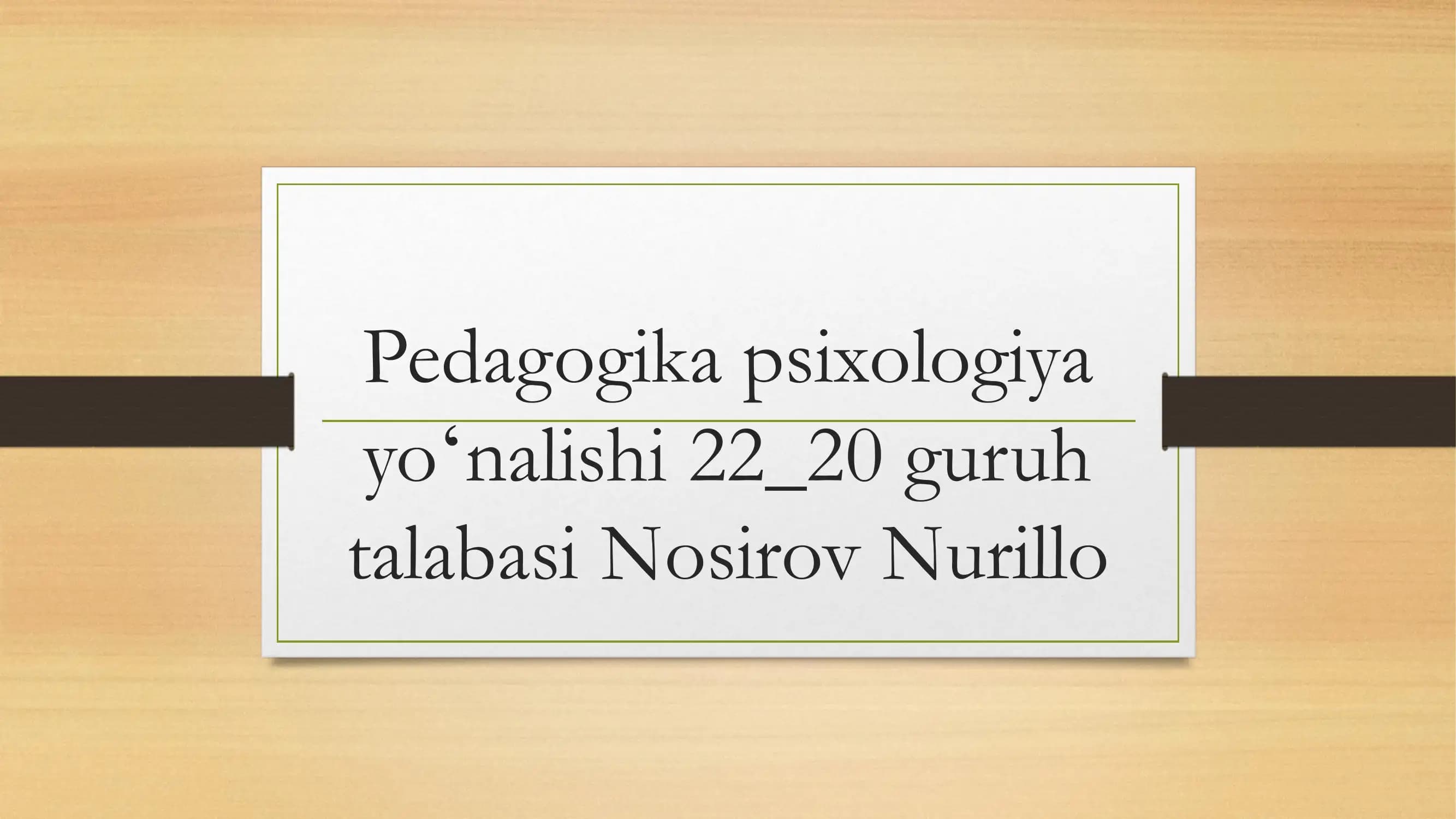 Kasbiy pedagogika fanining metodologiyasi