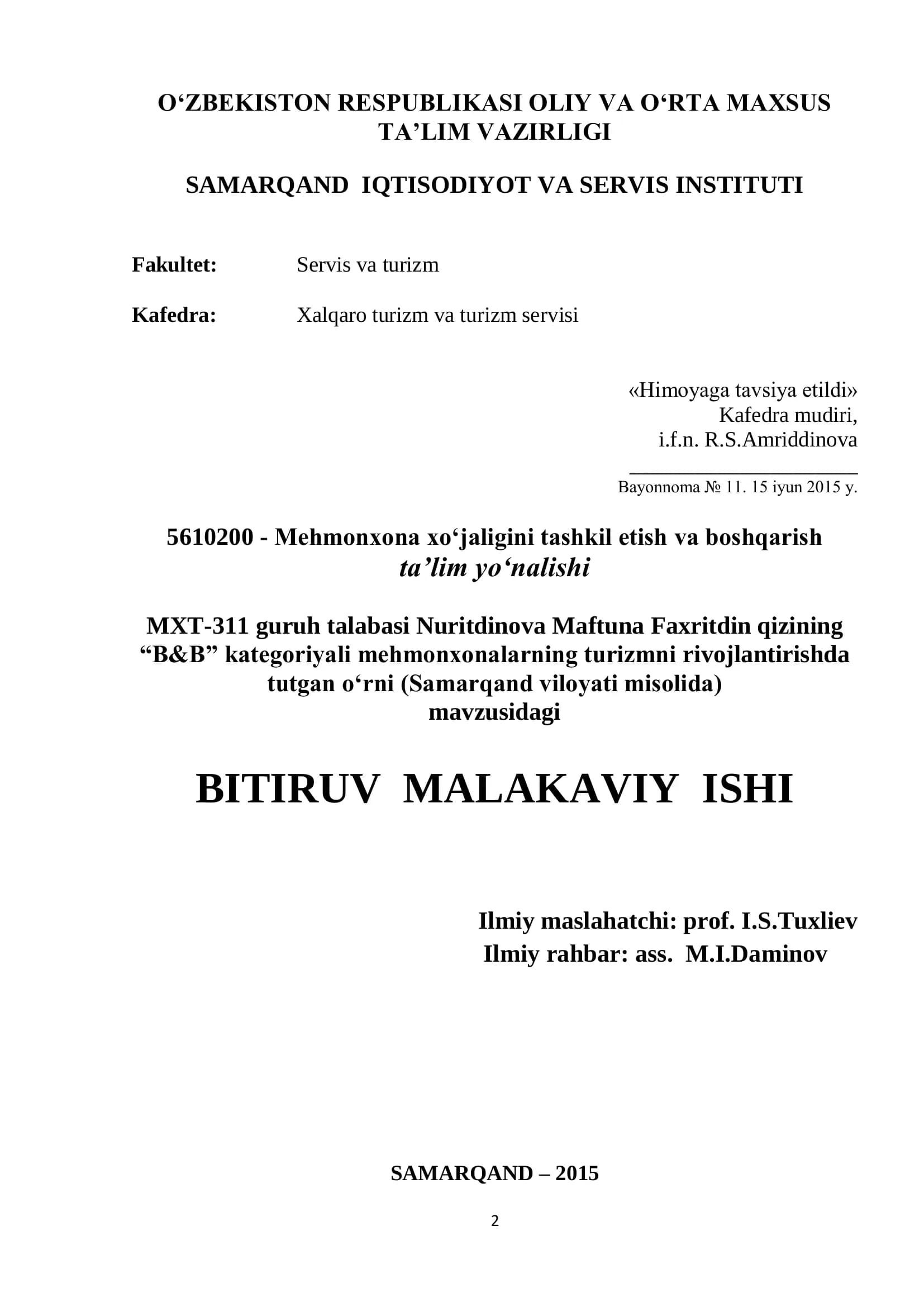 MXT-311 guruh talabasi Nuritdinova Maftuna Faxritdin