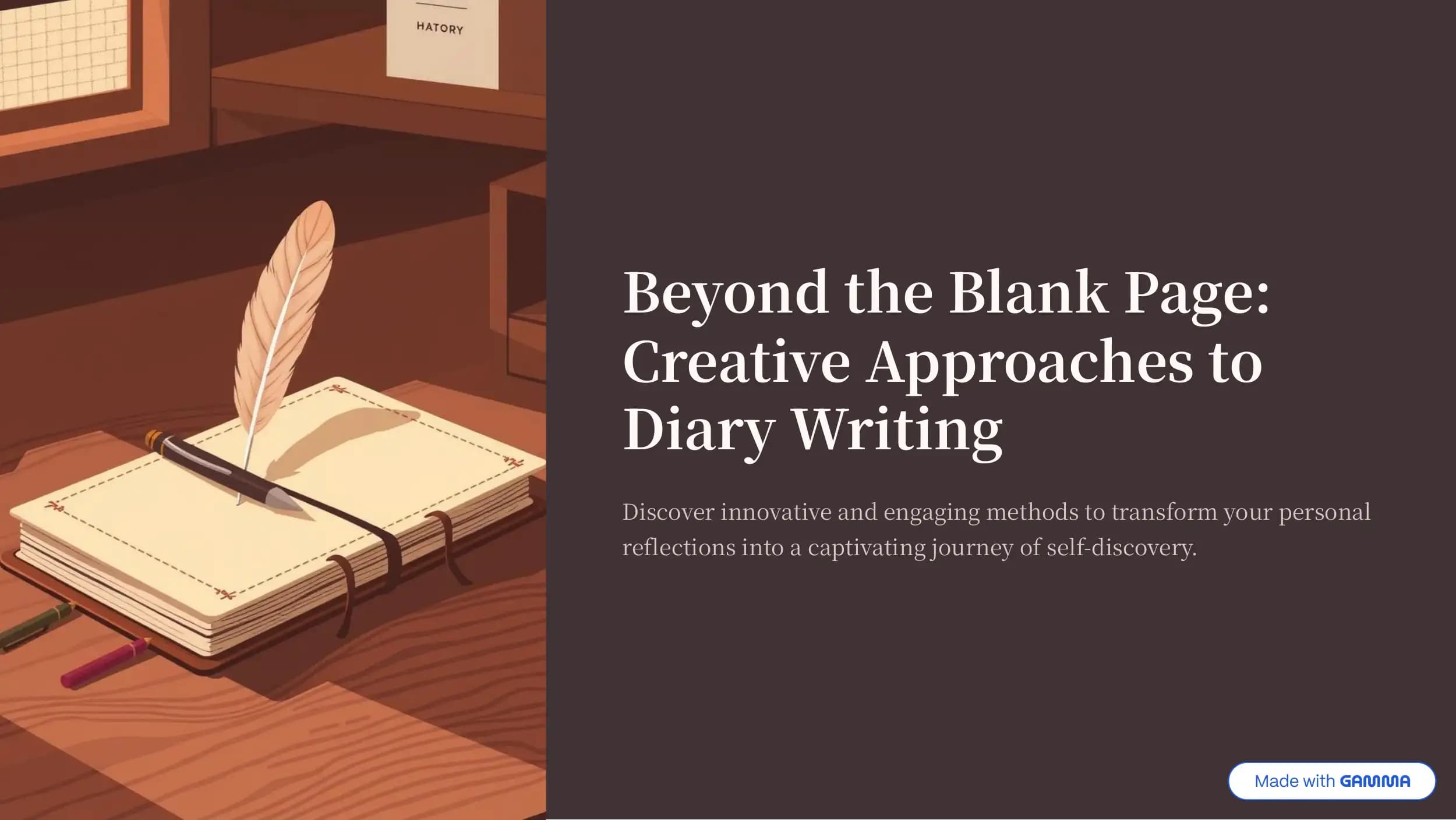 Beyond the Blank Page: Creative Approaches to Diary Writing