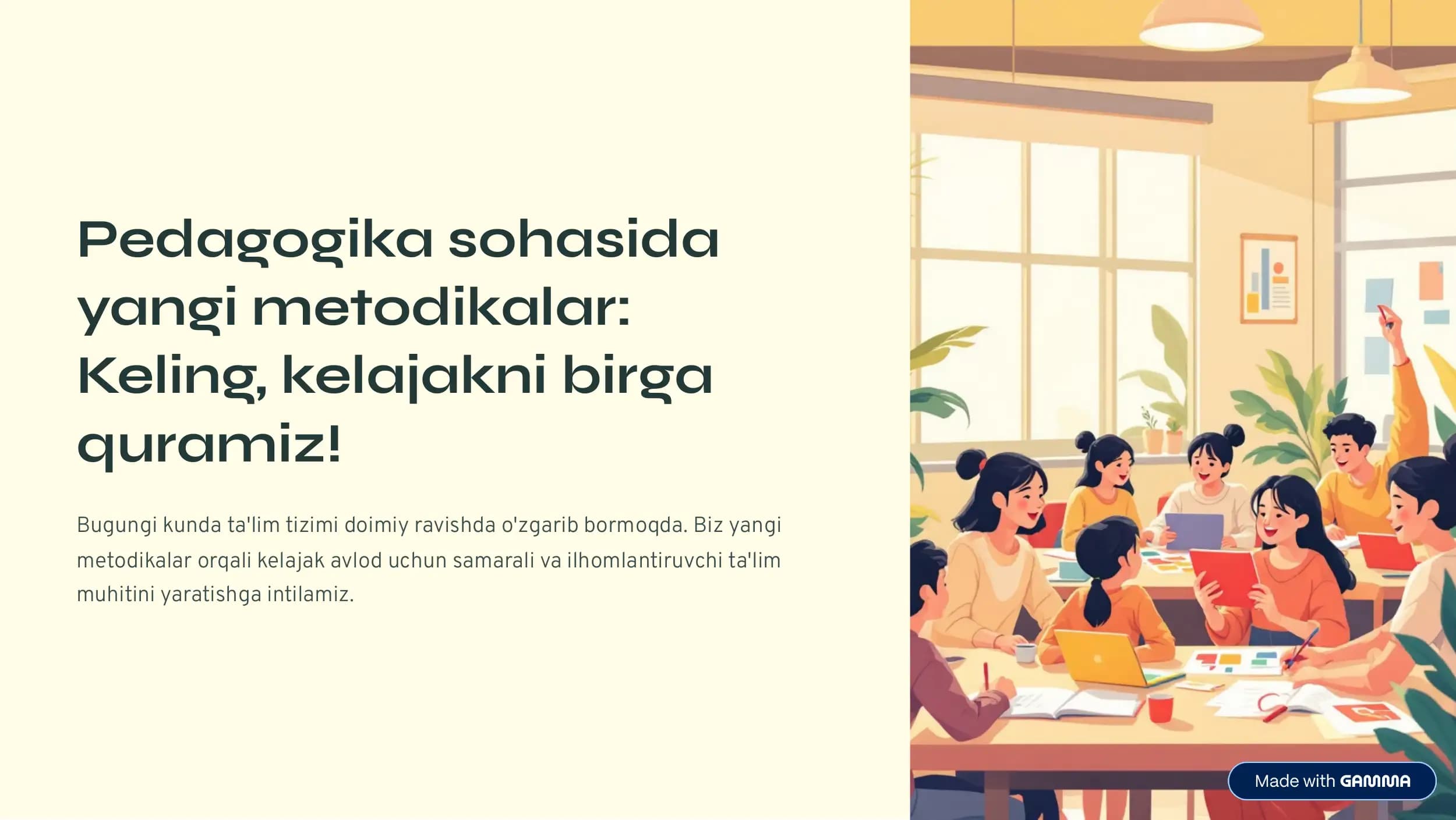 Yangi metodikalar pedagogikasi