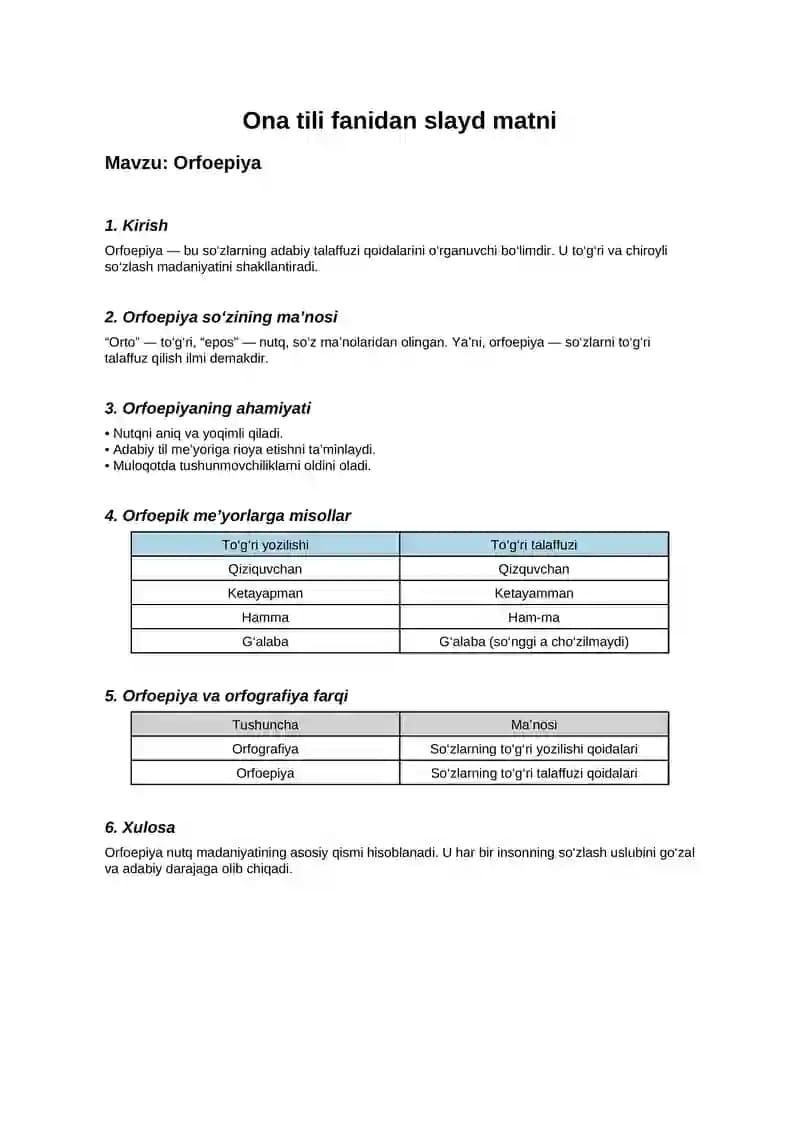 Orfoepiya