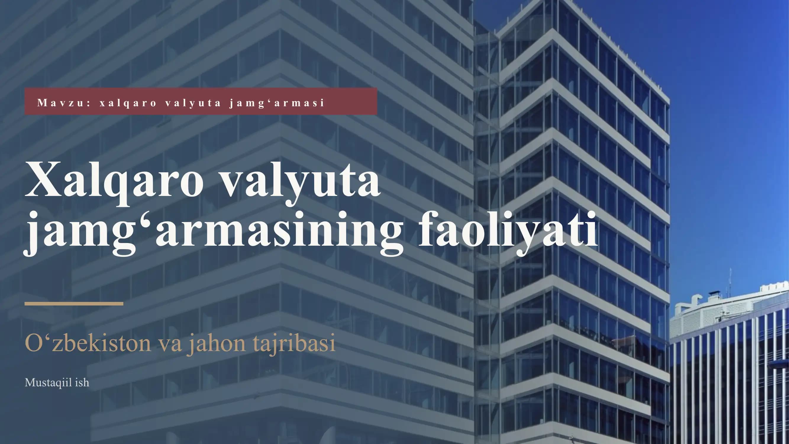 xalqaro valyuta jamgʻarmasi