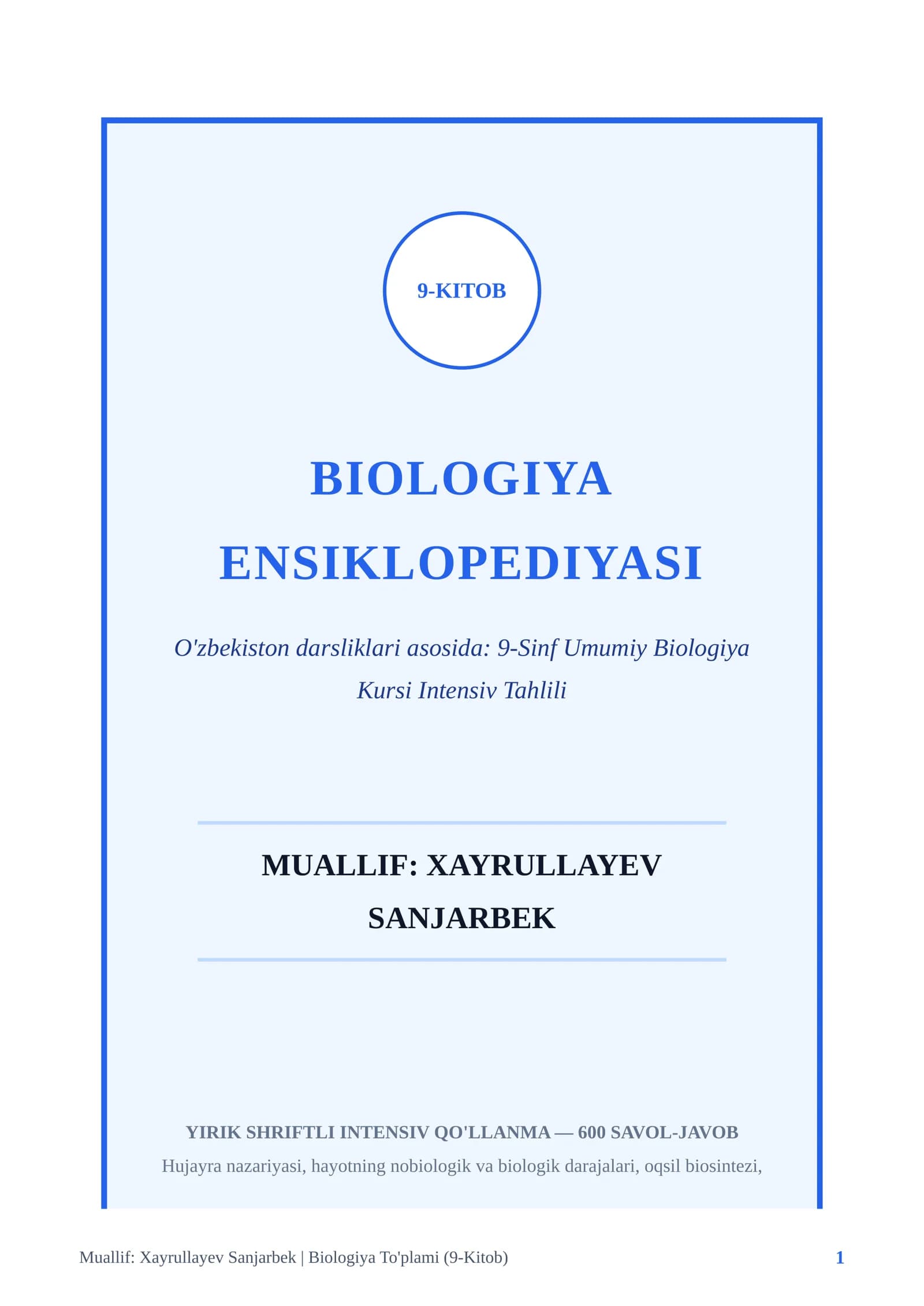 BIOLOGIYA ENSIKLOPEDIYASI