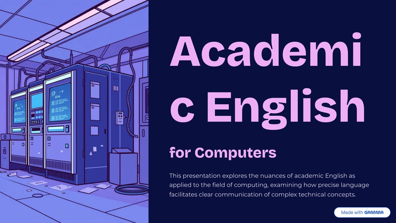 Academic English for Computers