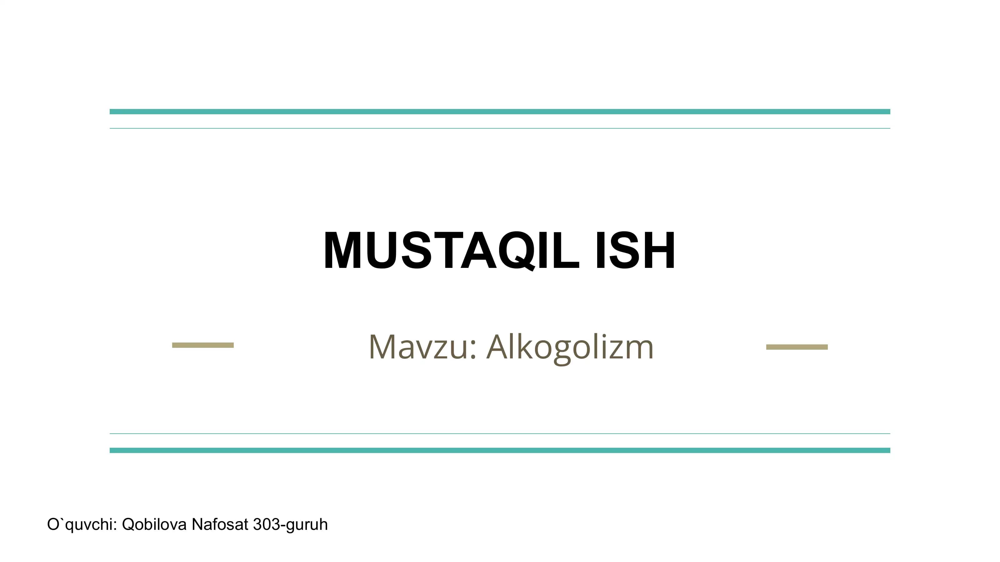 Alkogolizm