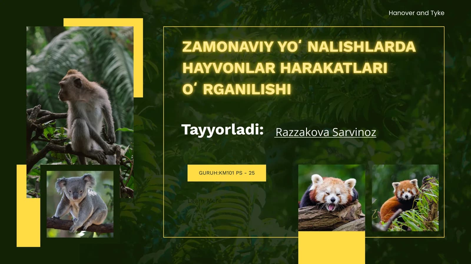 Hayvonlar harakatini o‘rganishning ahamiyati