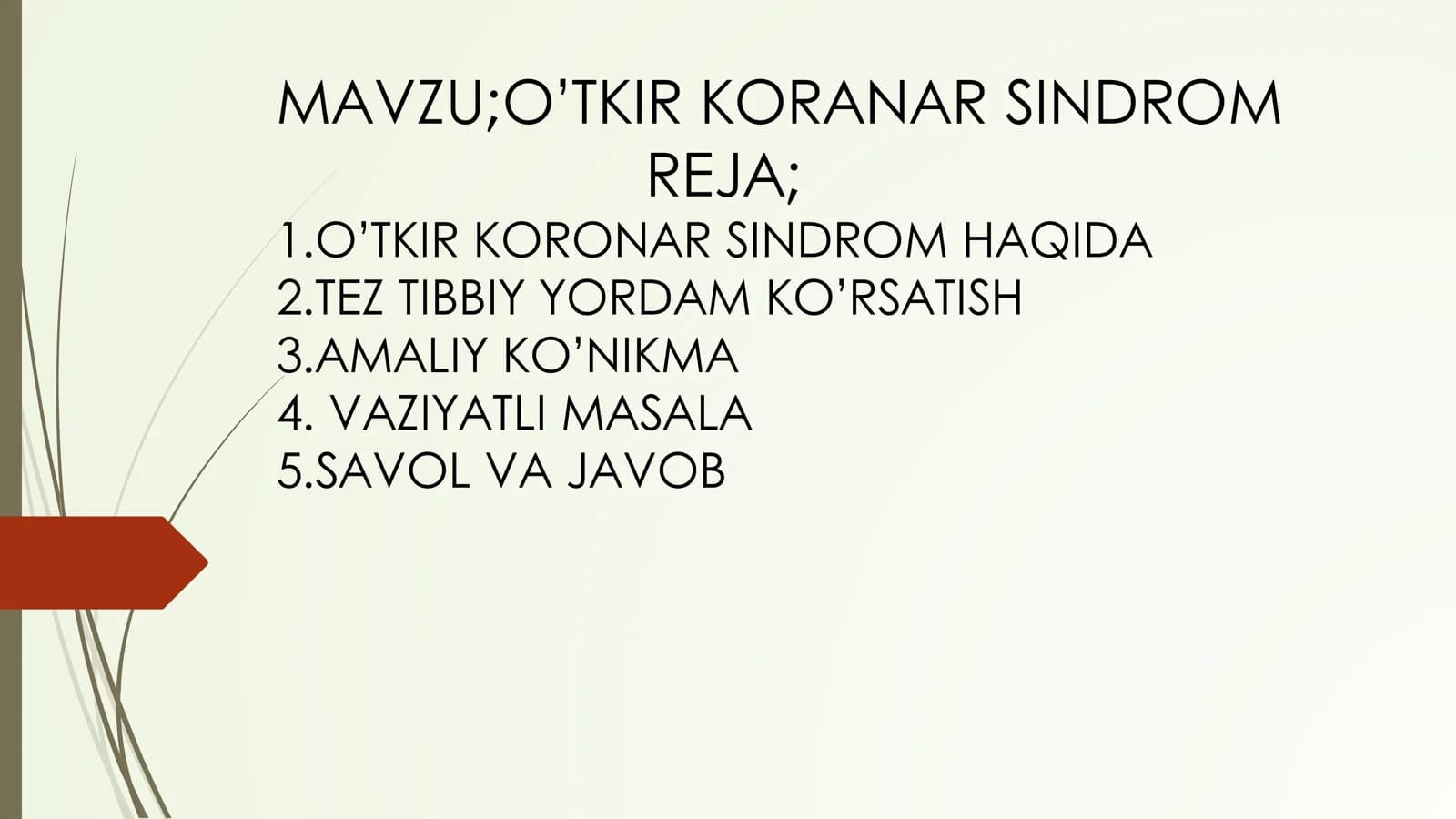 O’TKIR KORANAR SINDROM