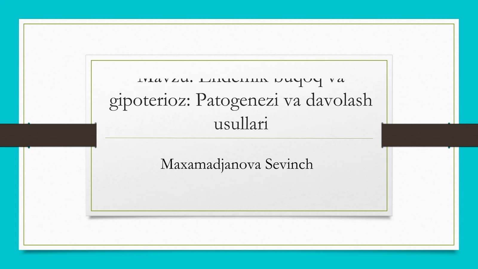 endemik buqoq va gipoterioz