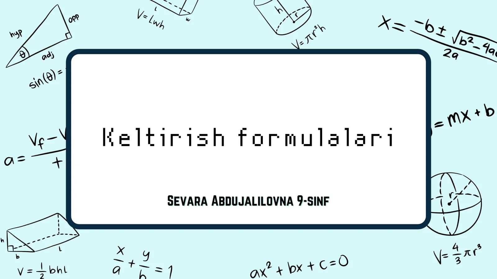 Keltirish formulalari