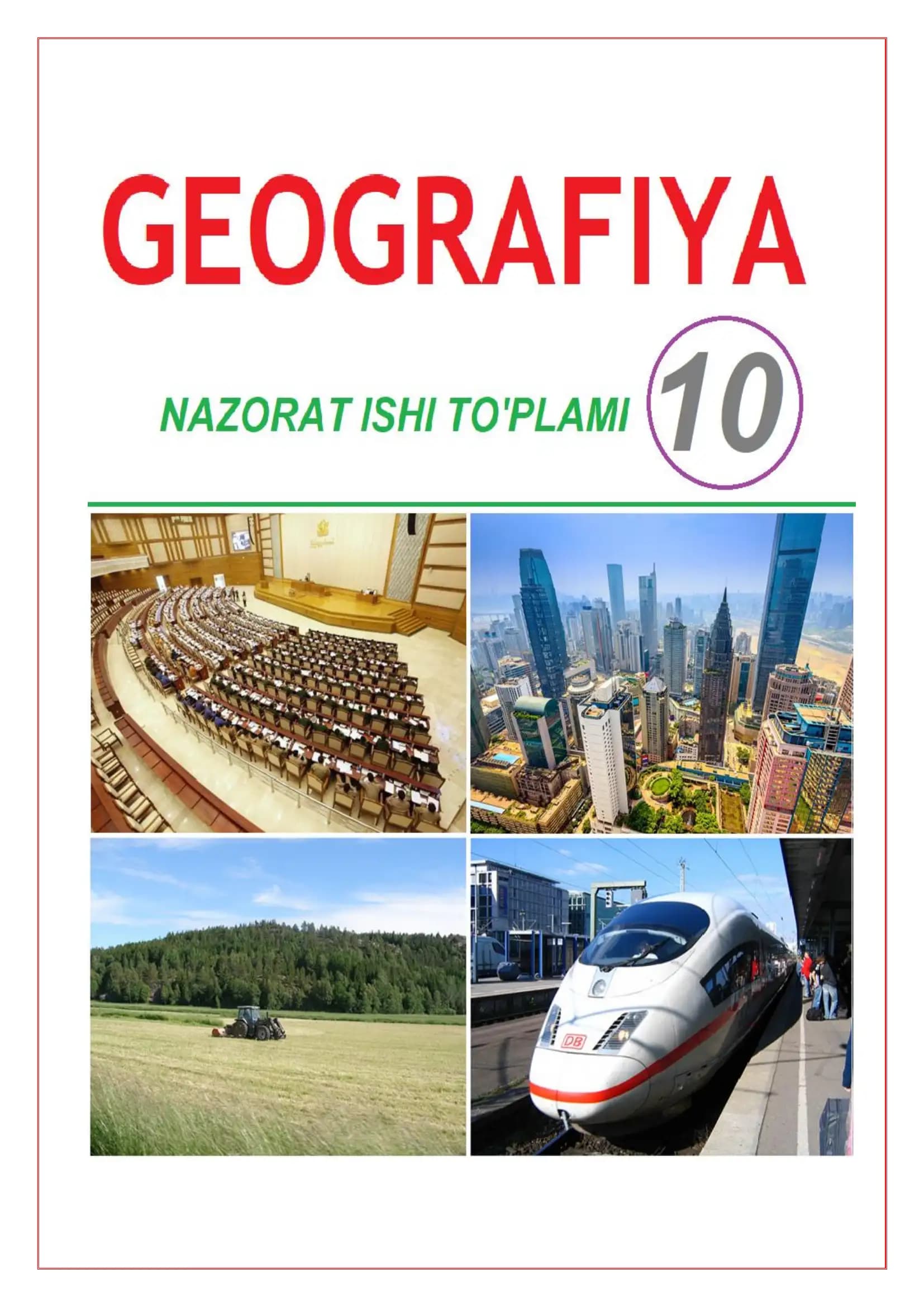 10-sinf Geografiya Nazorat ishi – 1