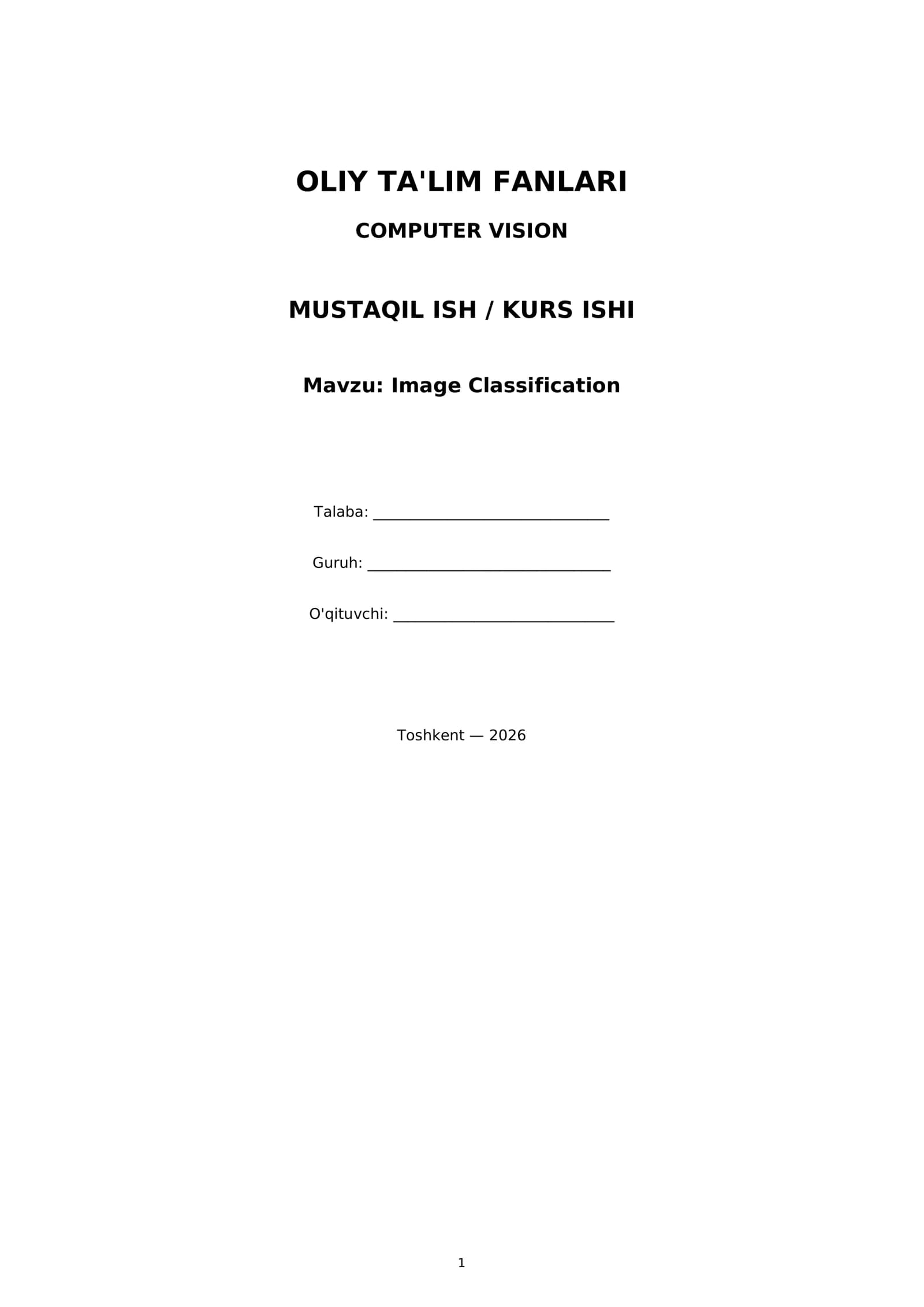 COMPUTER VISION
