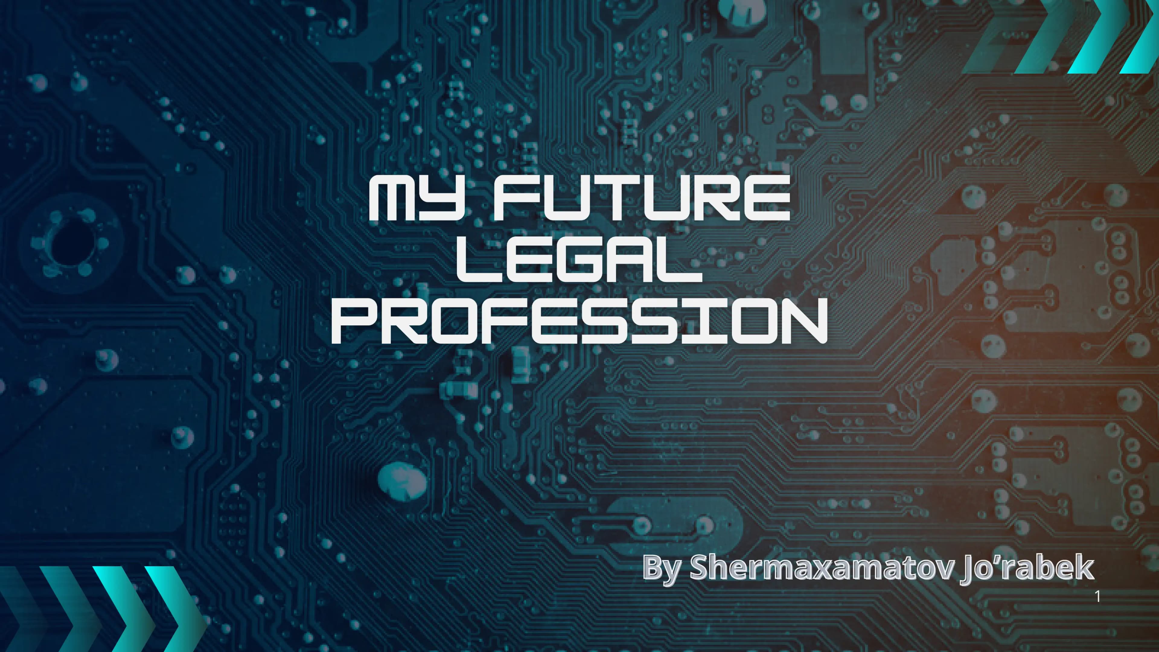 My future legal profession - kelajakdagi yuridik kasbim