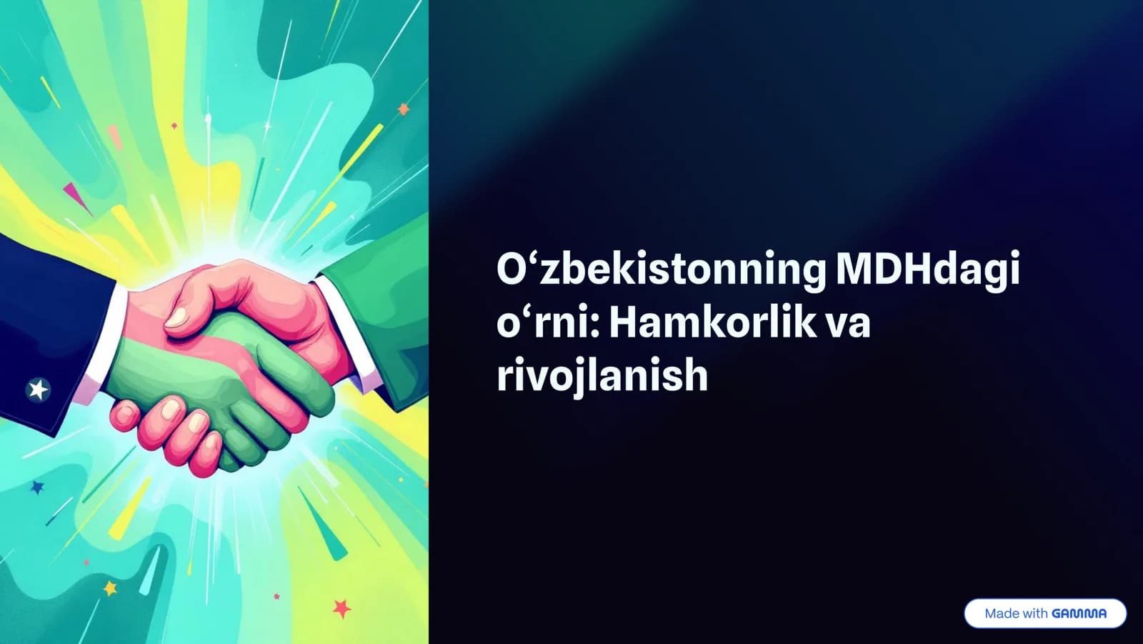 MDHdagi faol ishtiroki