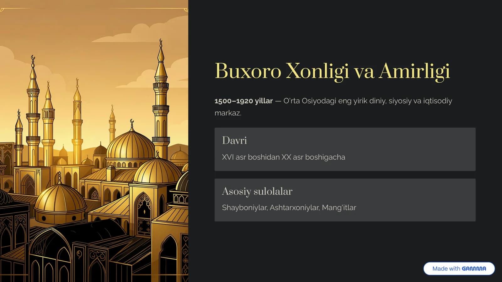 Buxoro-Xonligi-va-Amirligi