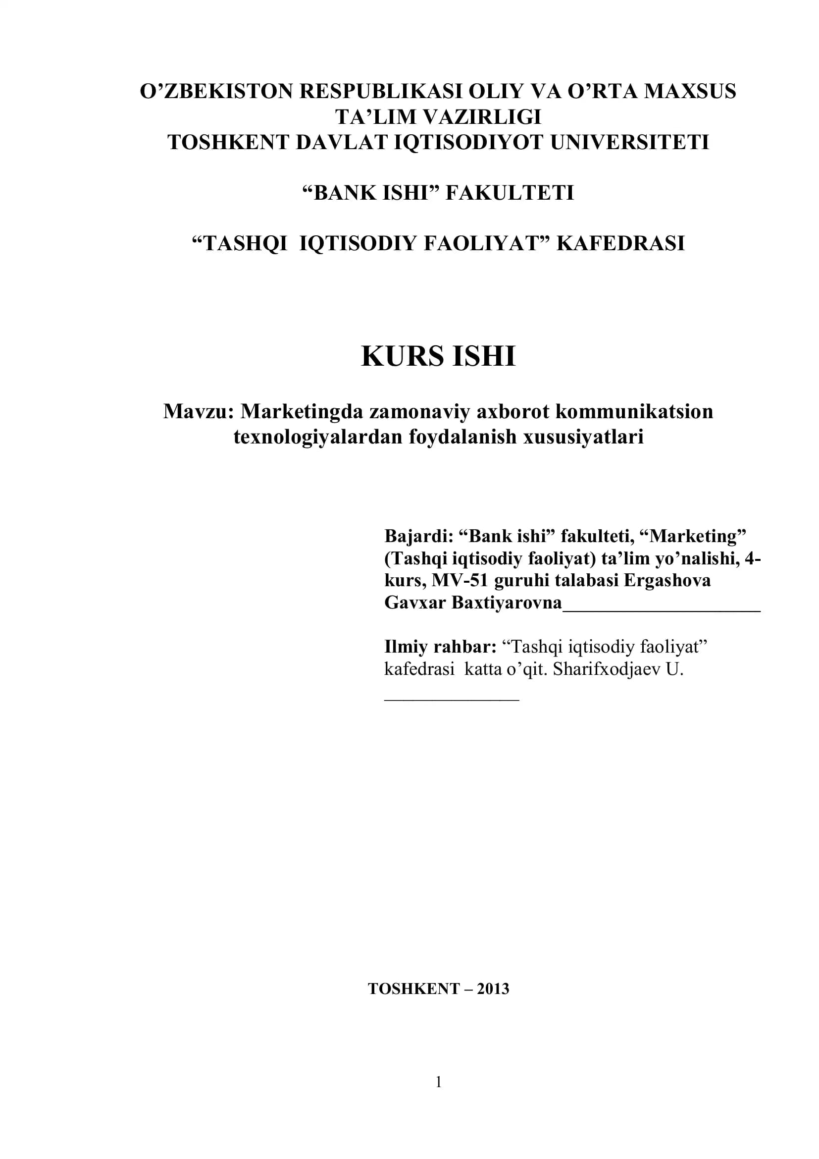 Zamonaviy axborot kommunikatsion texnologiyalardan foydalanish xususiyatlari