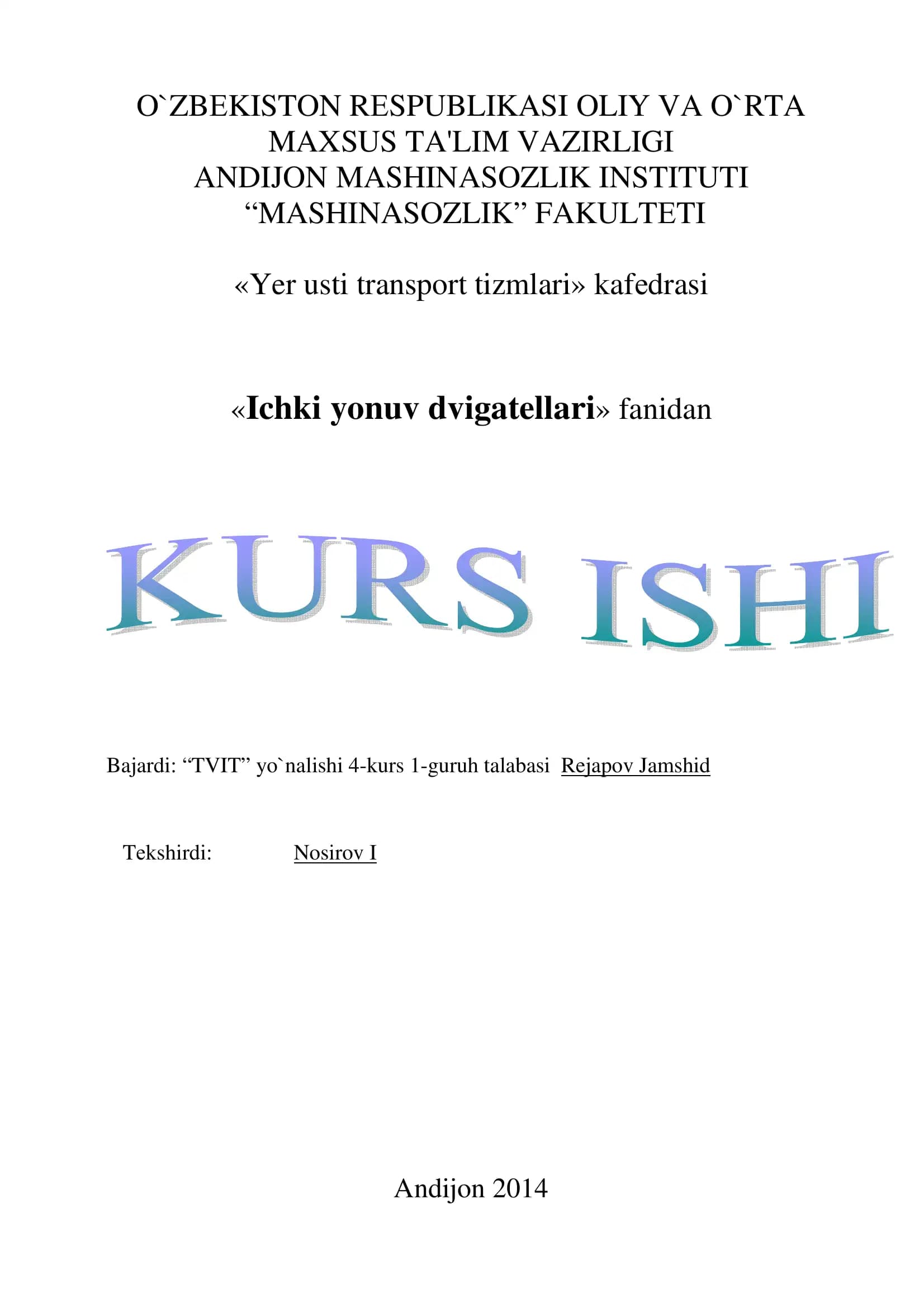 TVIT kursi loyihasi