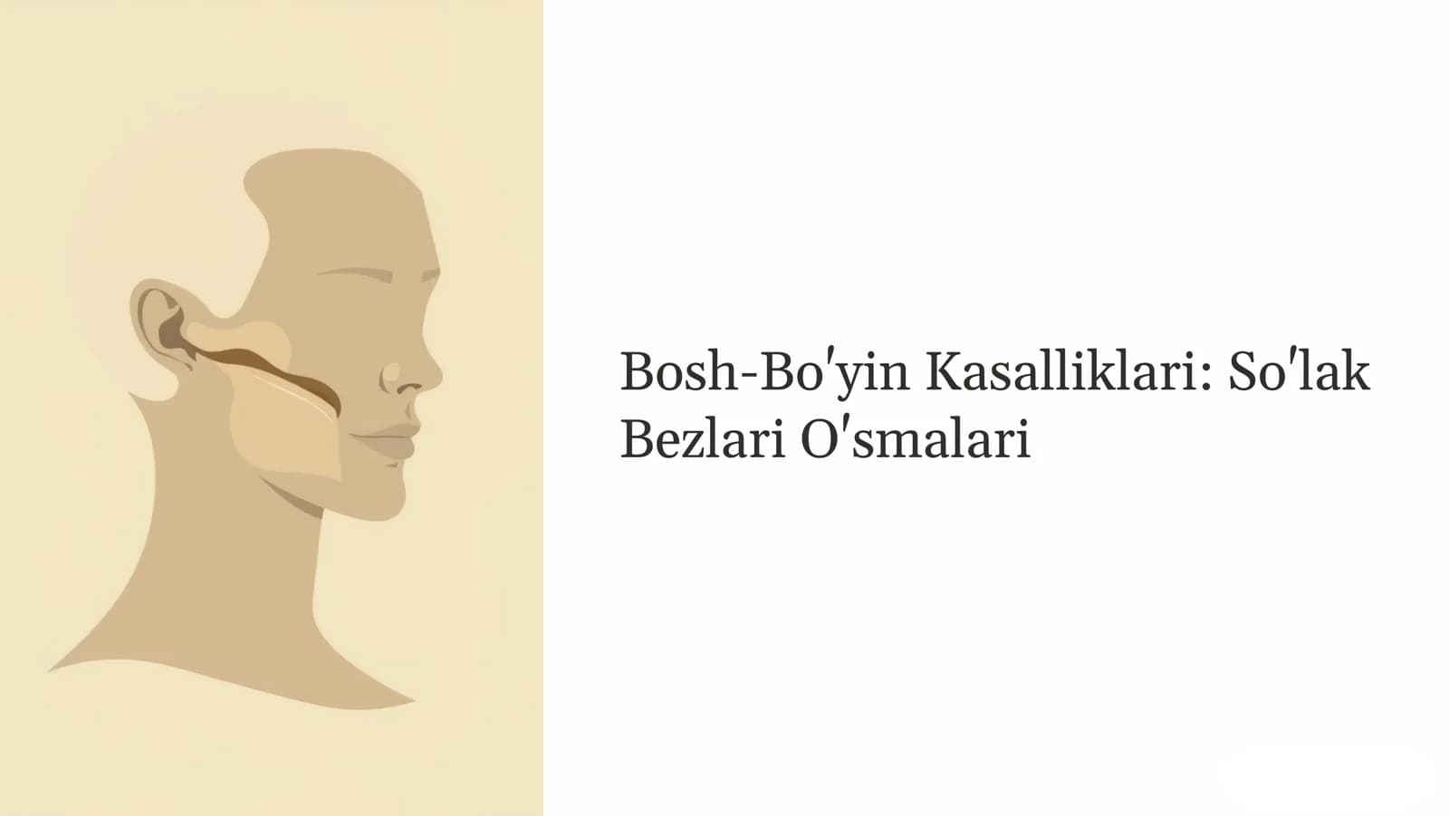 Bosh-Bo'yin Kasalliklari: So'lak