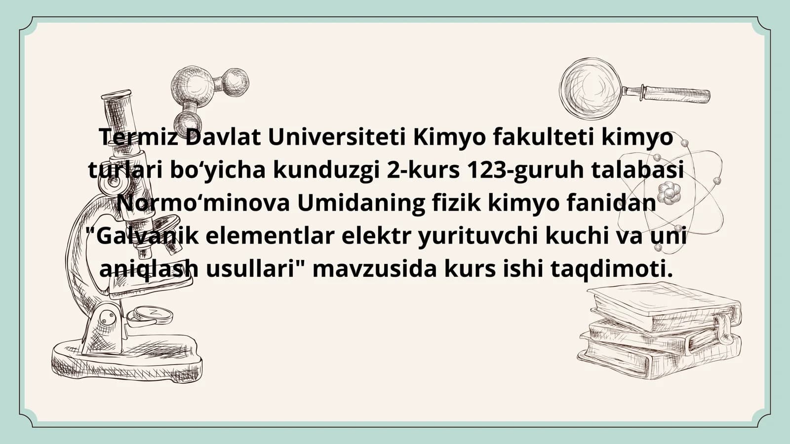 Galvanik elementlar elektr yurituvchi kuchi va uni aniqlash usullari