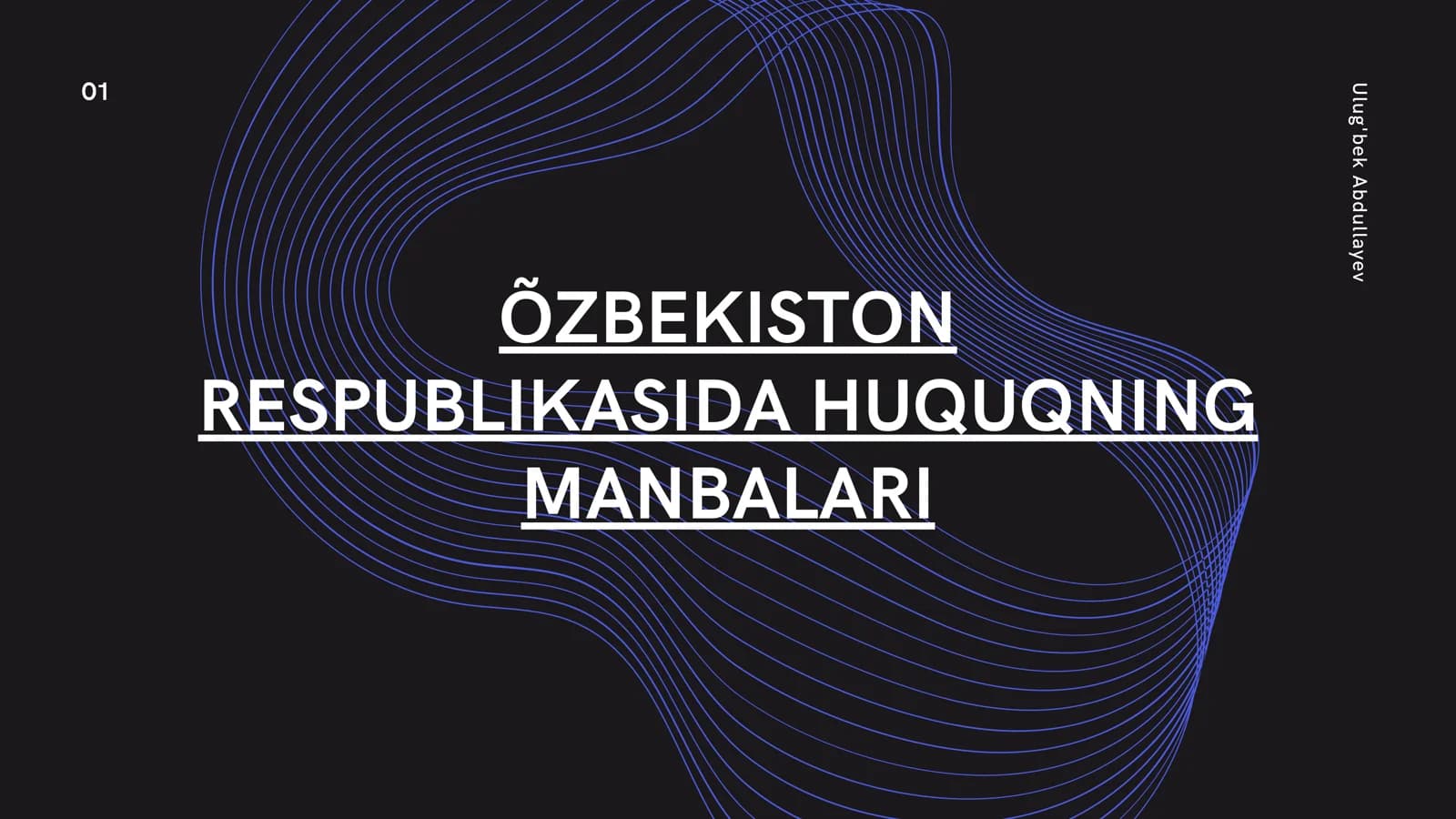 ÕZBEKISTON RESPUBLIKASIDA HUQUQNING MANBALARI