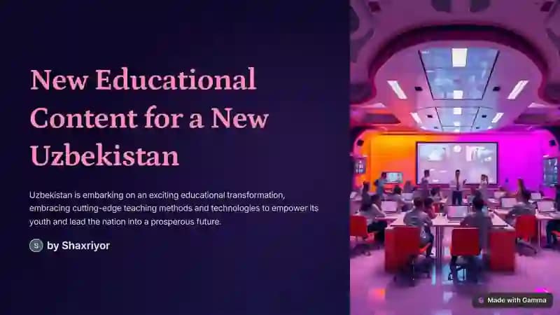 Modernizing Curriculum and Teaching Methodologies