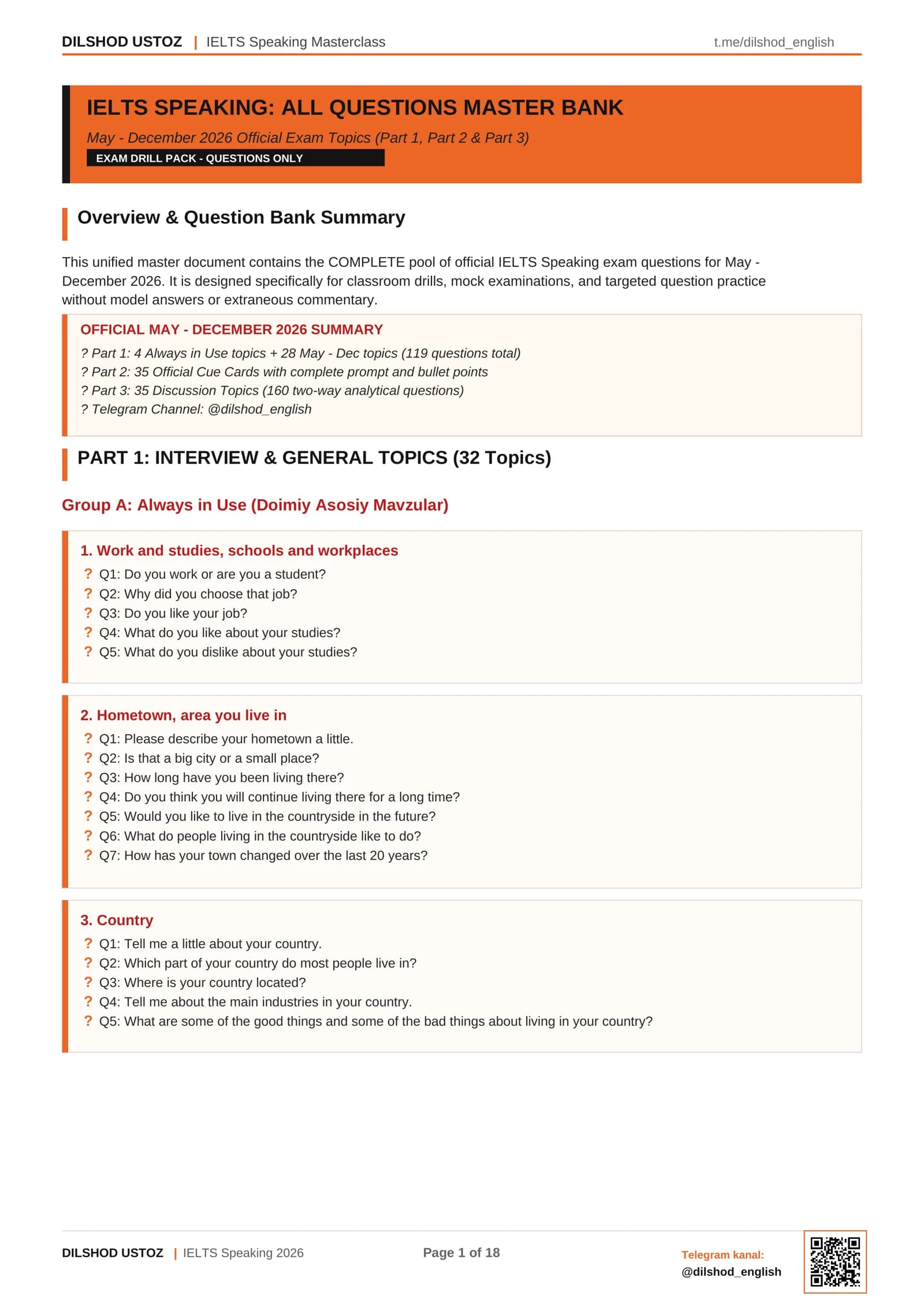 IELTS Speaking Masterclass