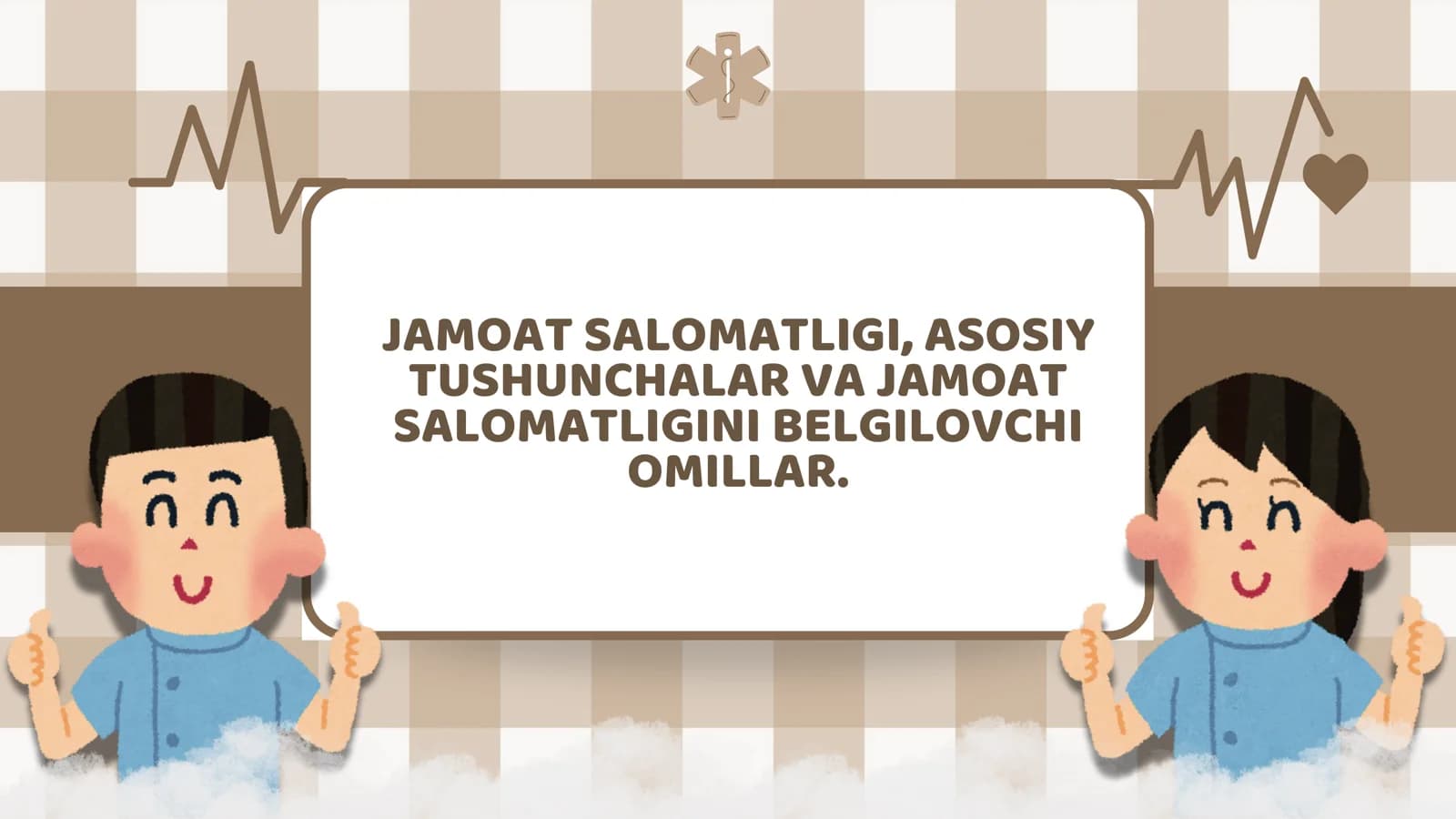 Jamoat salomatligi, asosiy
