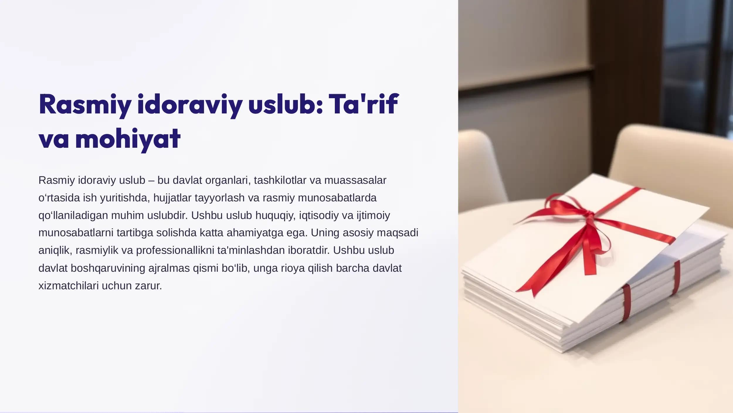Rasmiy idoraviy uslub