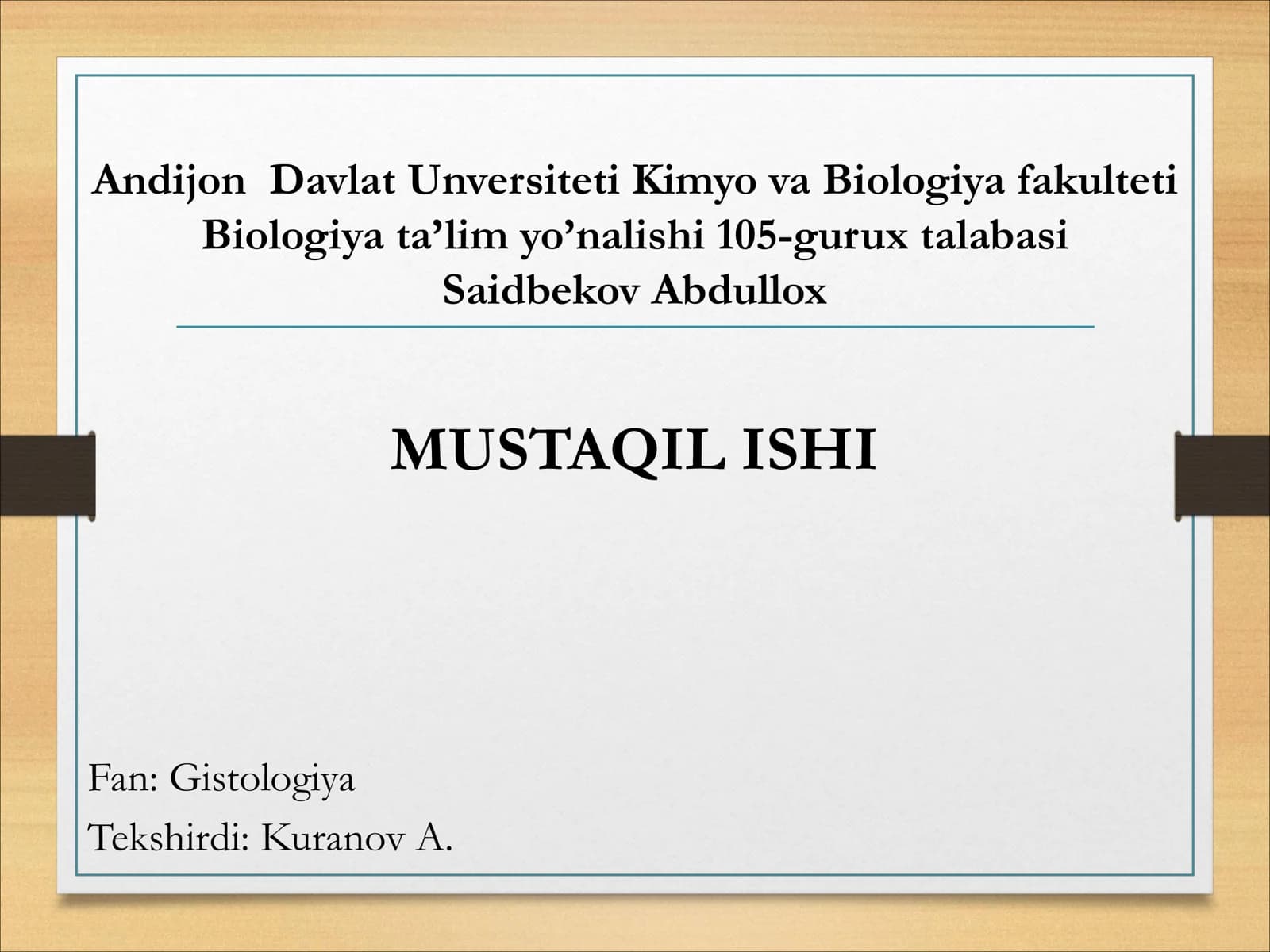 Gistologiya