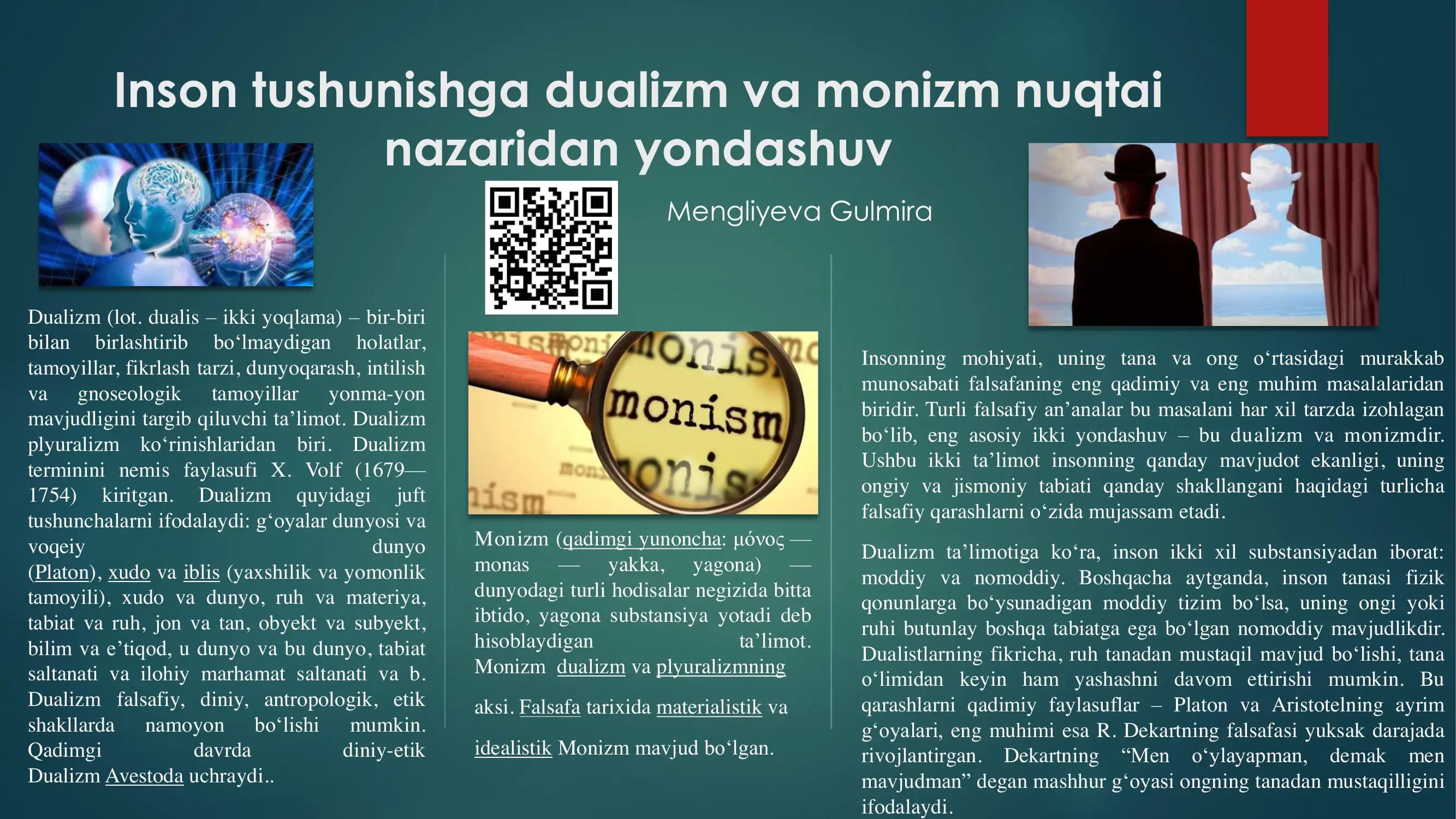 Dualizm va Monizm