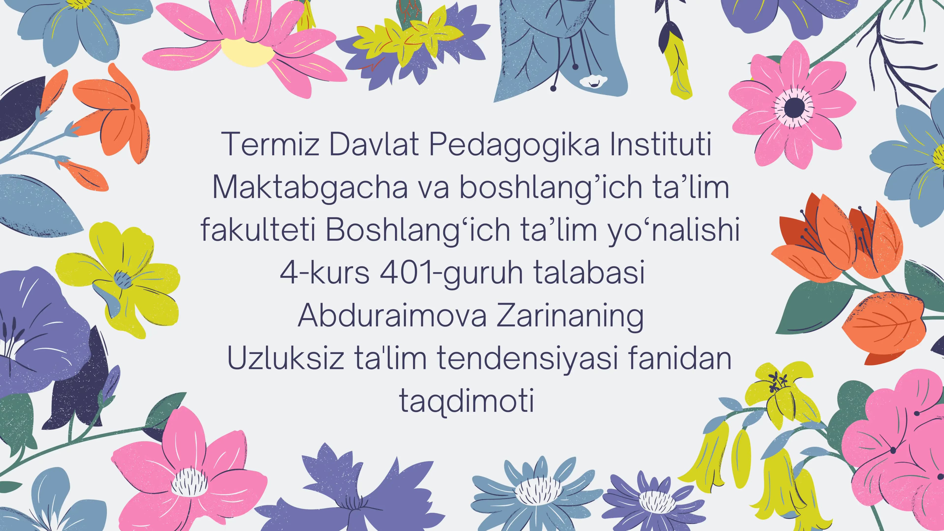 Zamonaviy ta’lim texnologiyalari