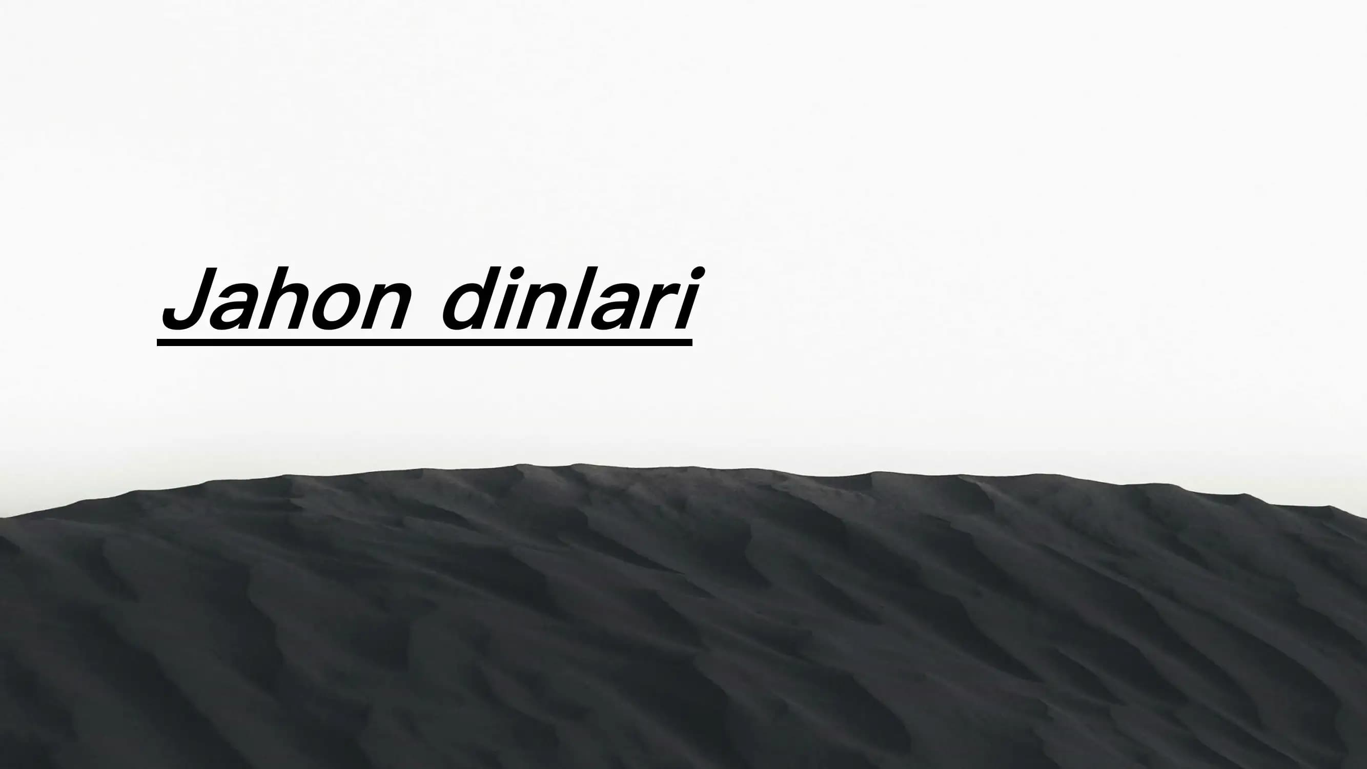 Jahon dinlari